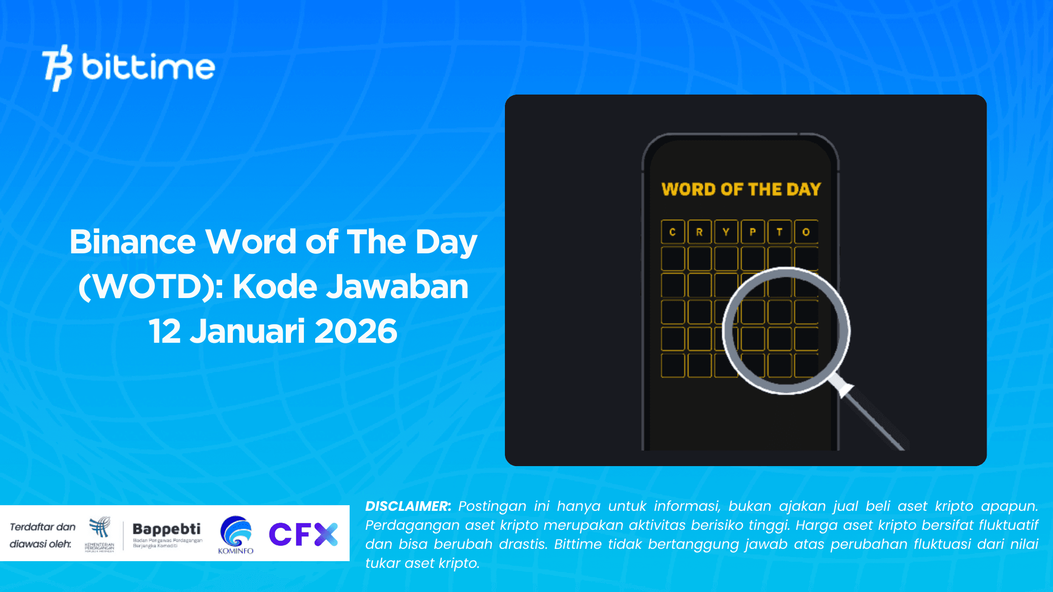 Binance Word of The Day (WOTD): Kode Jawaban 12 Januari 2026
