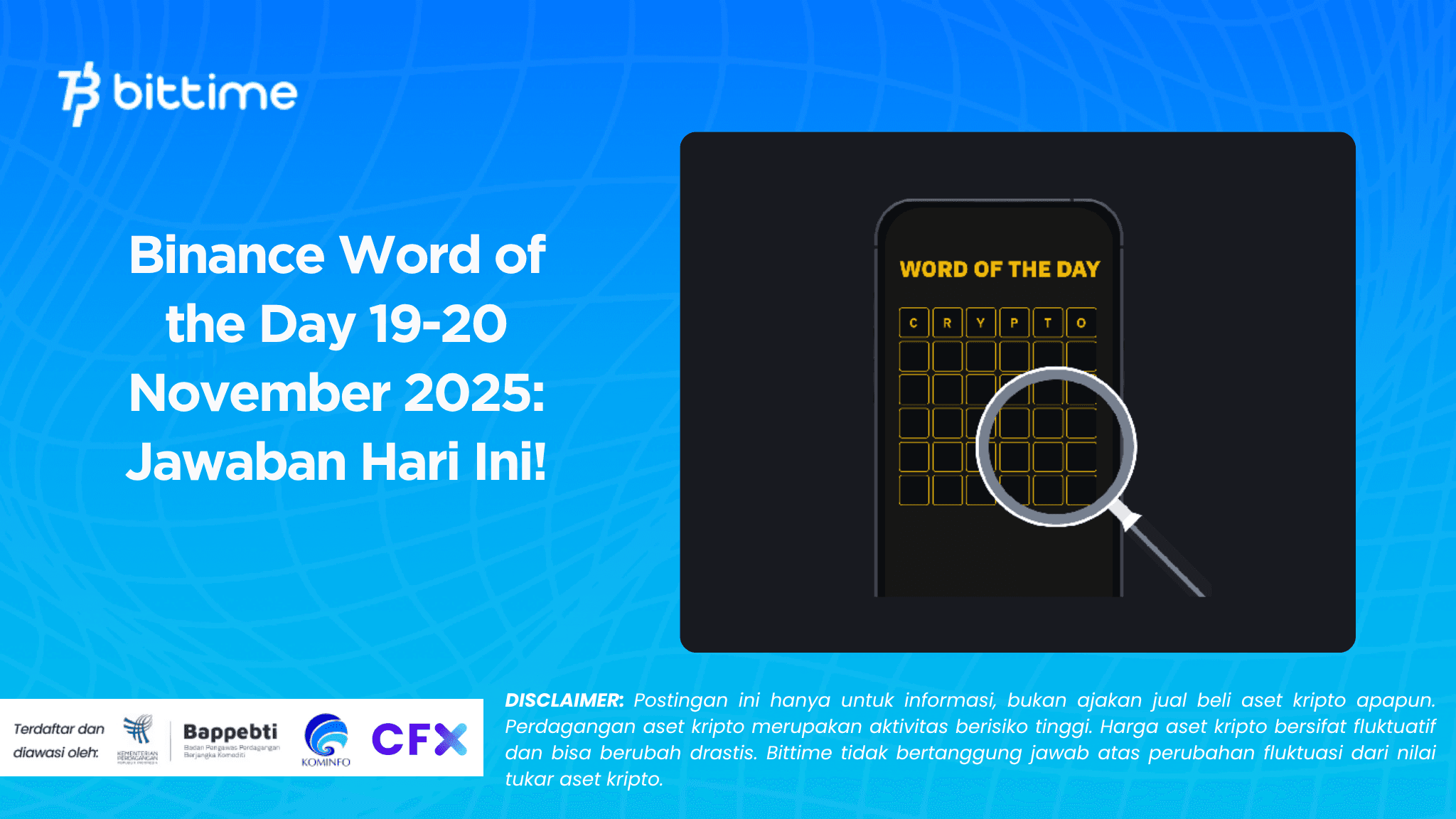 Binance Word of the Day 19-20 November 2025: Jawaban Hari Ini!