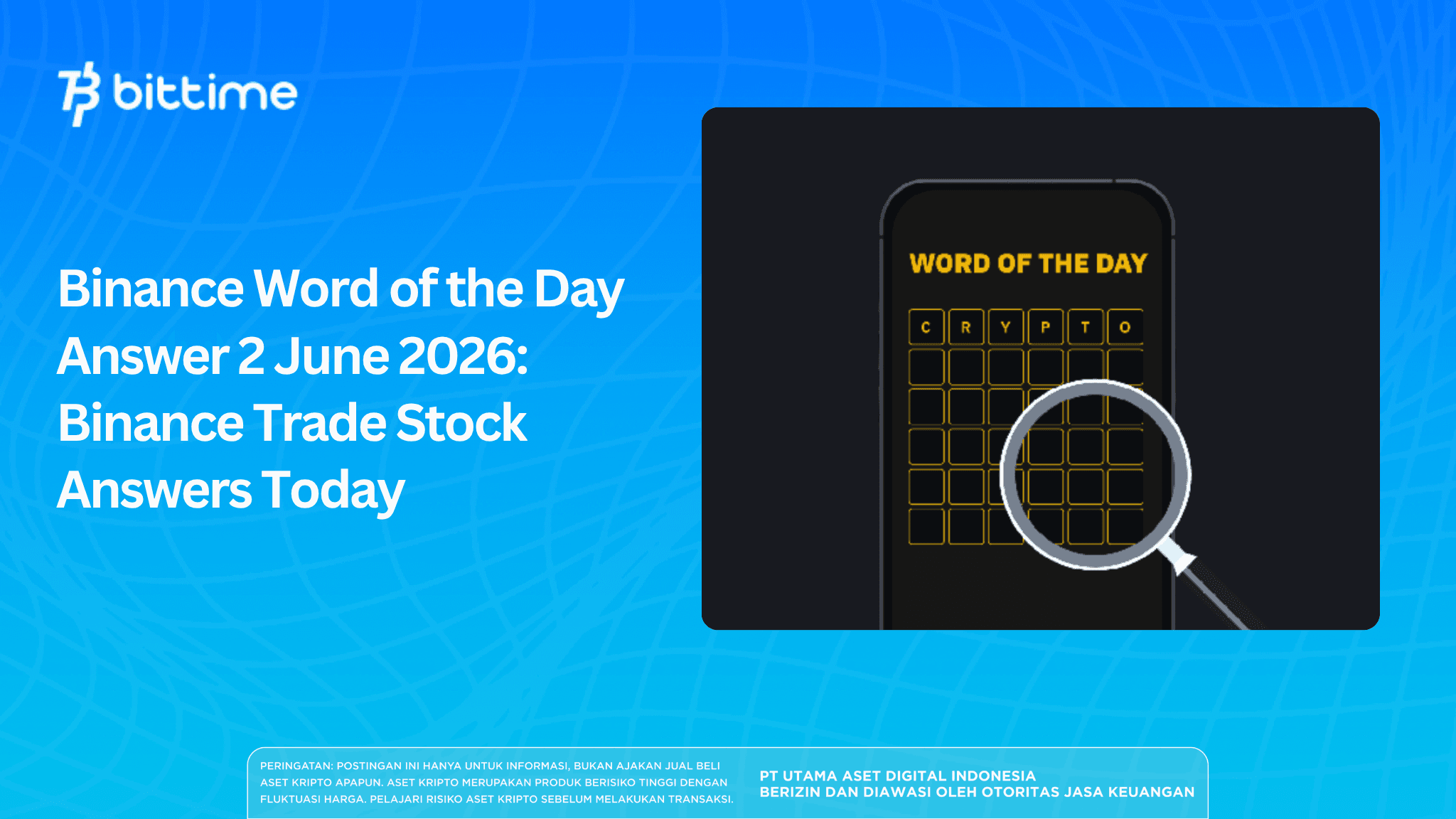 Binance Word of the Day Answer 2 June 2026: Binance Trade Stock Answers Today