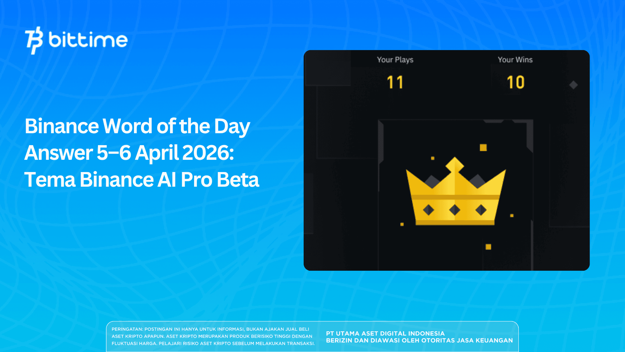 Binance Word of the Day Answer 5–6 April 2026: Tema Binance AI Pro Beta