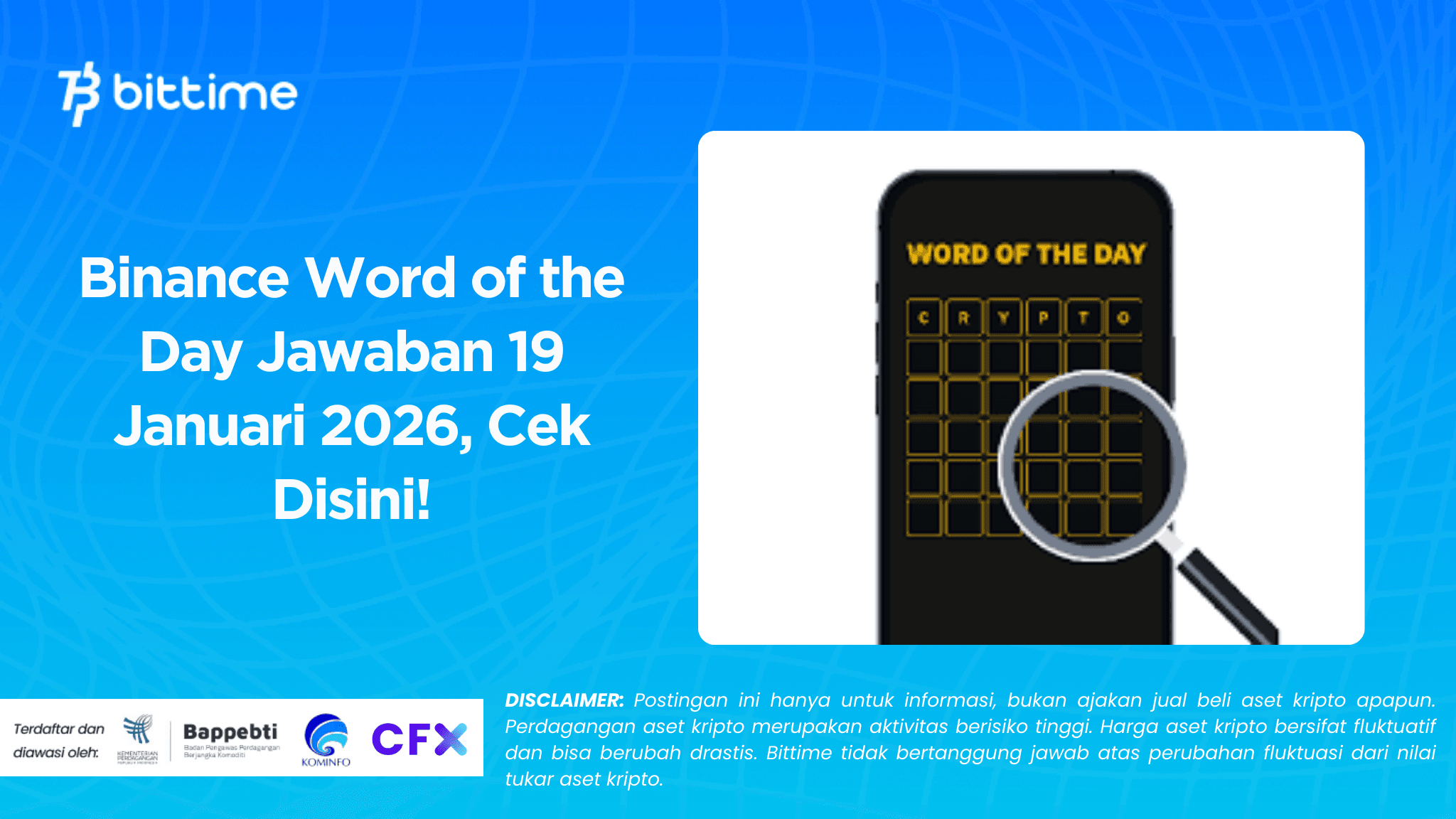 Binance Word of the Day Jawaban 19 Januari 2026, Cek Disini!
