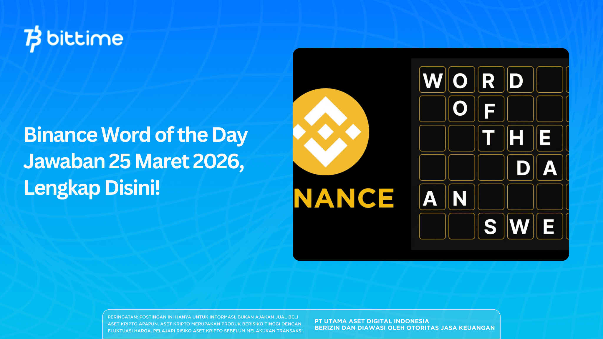 Binance Word of the Day Answers March 25, 2026, Complete Here!