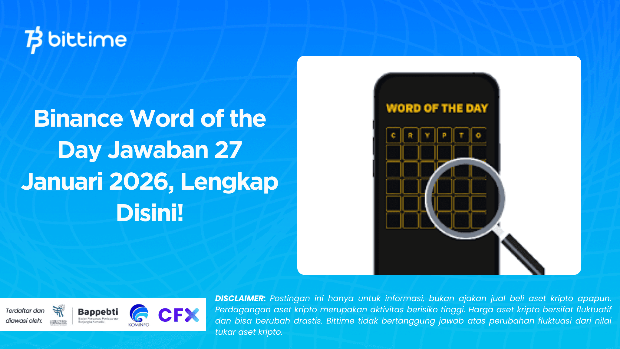 Binance Word of the Day Jawaban 27 Januari 2026, Lengkap Disini!