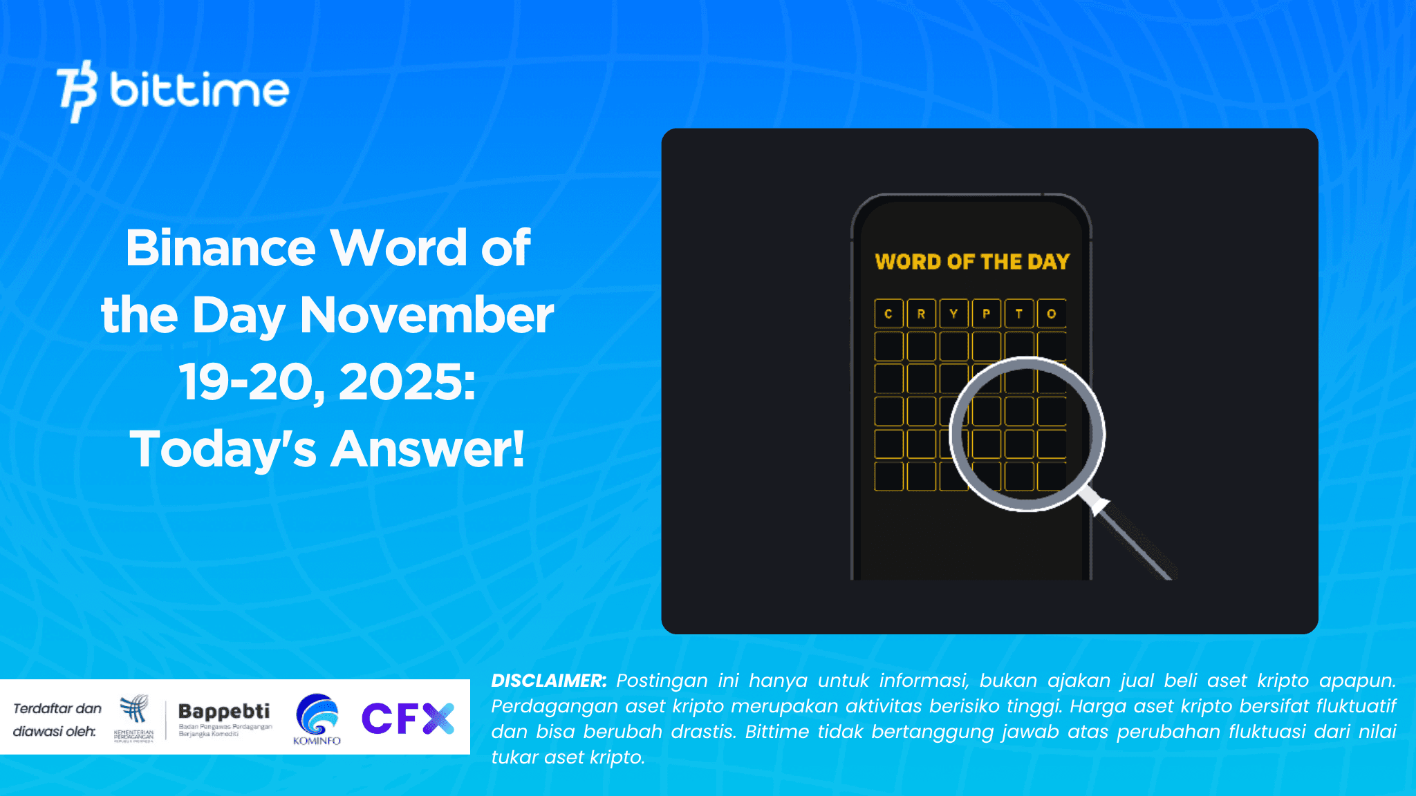 Binance Word of the Day November 19-20, 2025: Today's Answers!