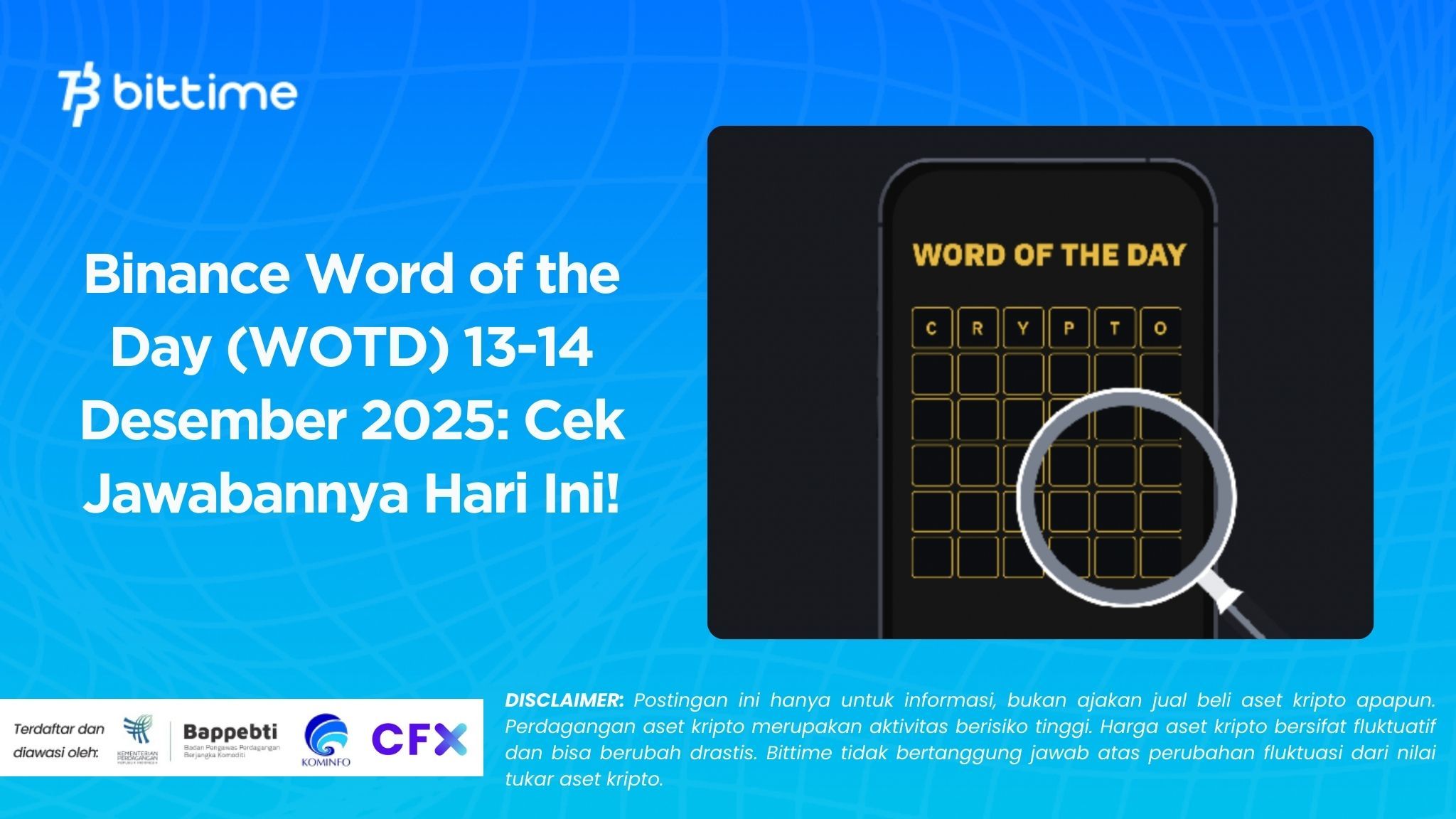 Binance Word of the Day (WOTD) December 13-14, 2025: Check the Answers Today!