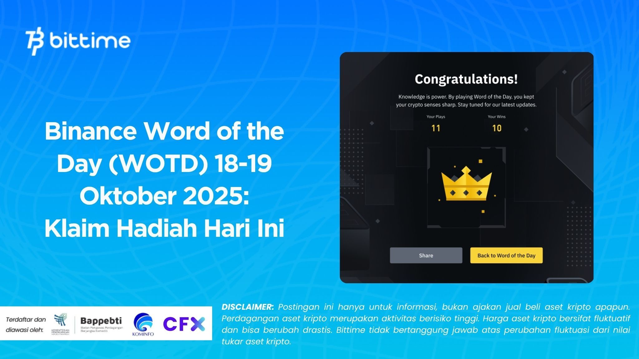 Binance Word of the Day (WOTD) October 18-19, 2025: Claim Your Reward Today