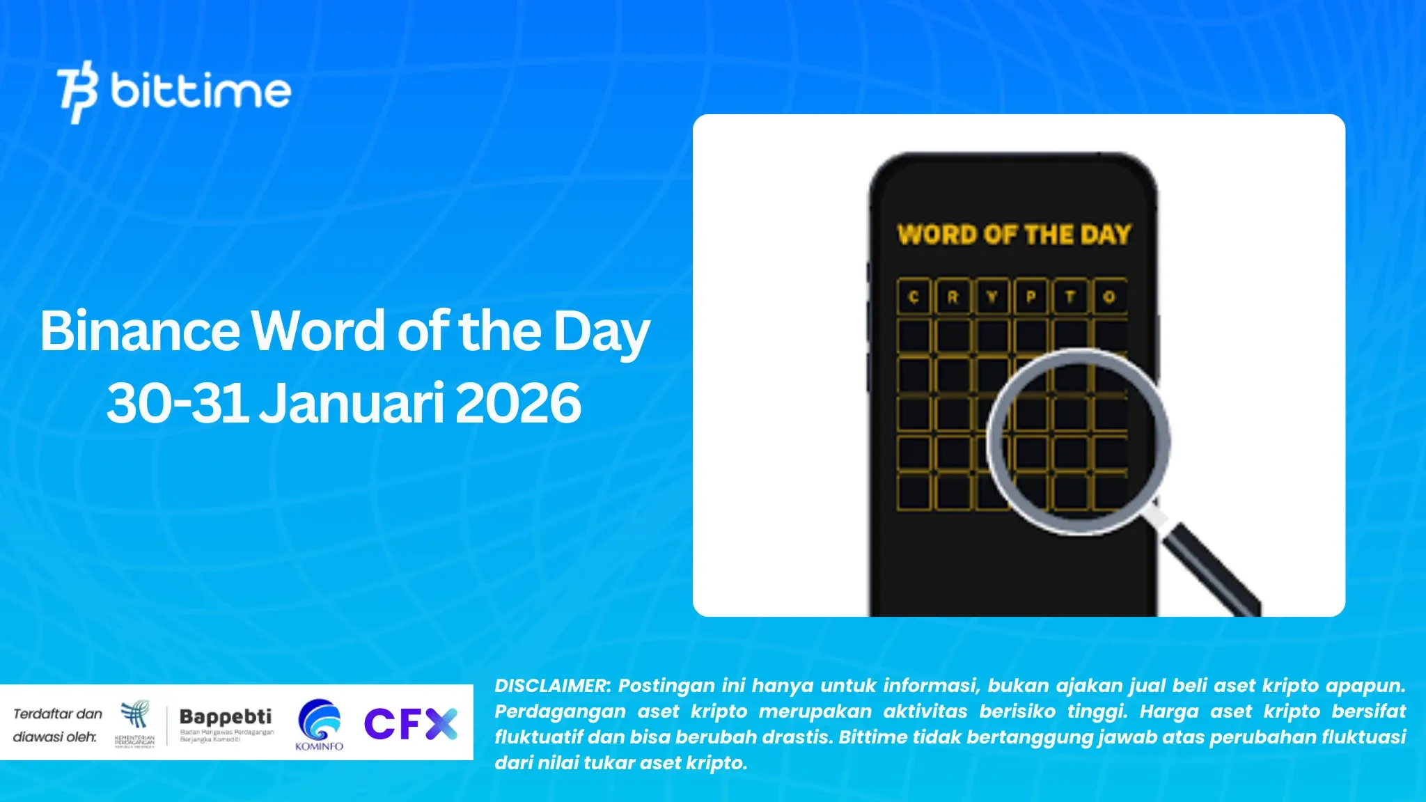 Binance Word of the Day (WOTD) 30-31 Januari 2026: Cek Sekarang