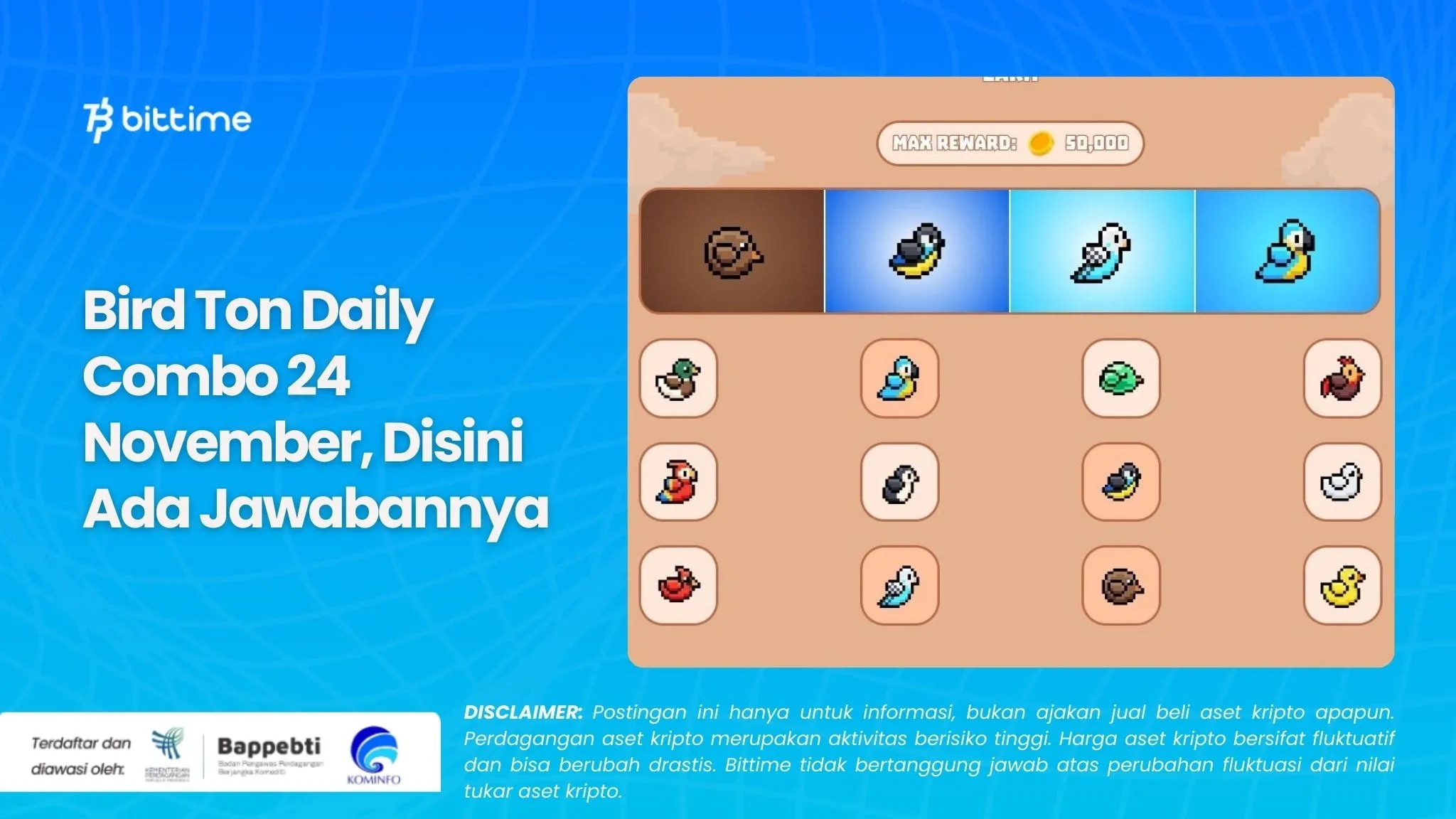 Bird Ton Daily Combo 24 November, Disini Ada Jawabannya.webp