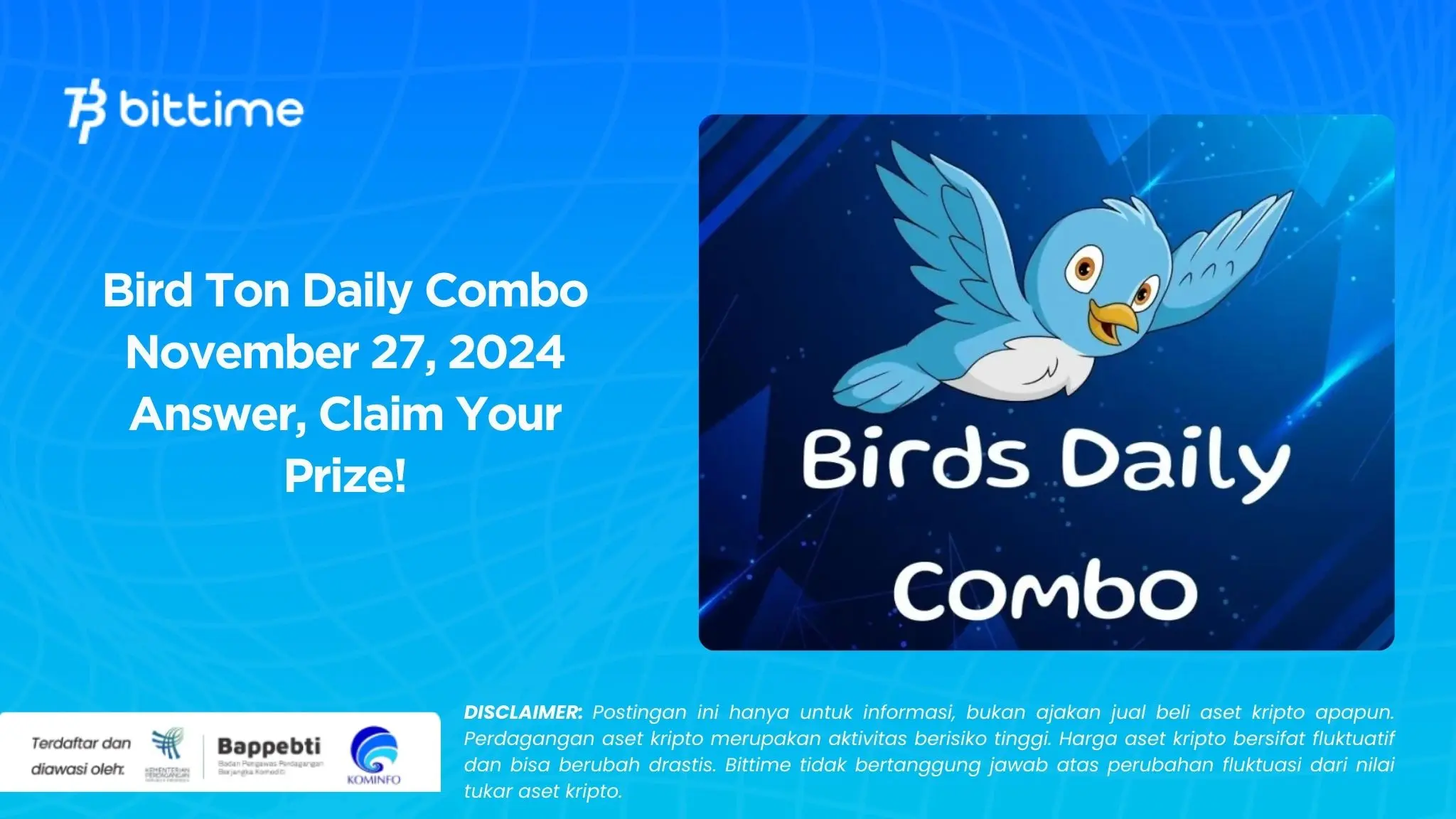 Bird Ton Daily Combo November 27, 2024 Answer, Claim Your Prize!.webp