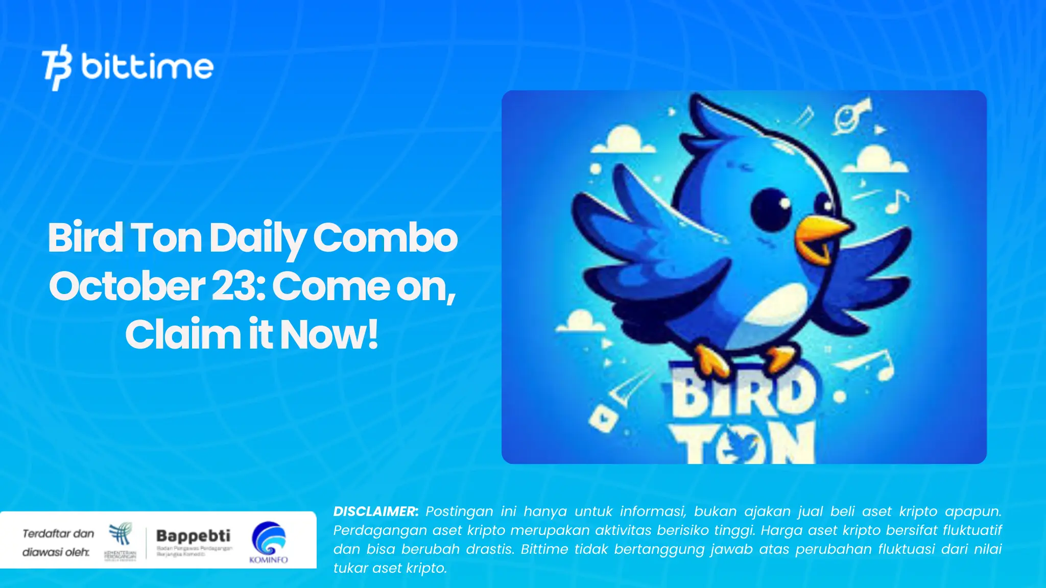 Bird Ton Daily Combo October 23: Come on, Claim it Now!