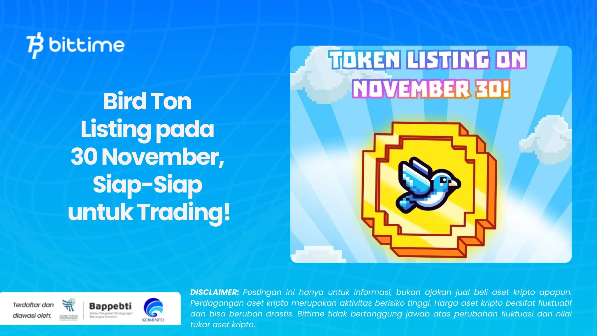 Bird Ton Listing pada 30 November