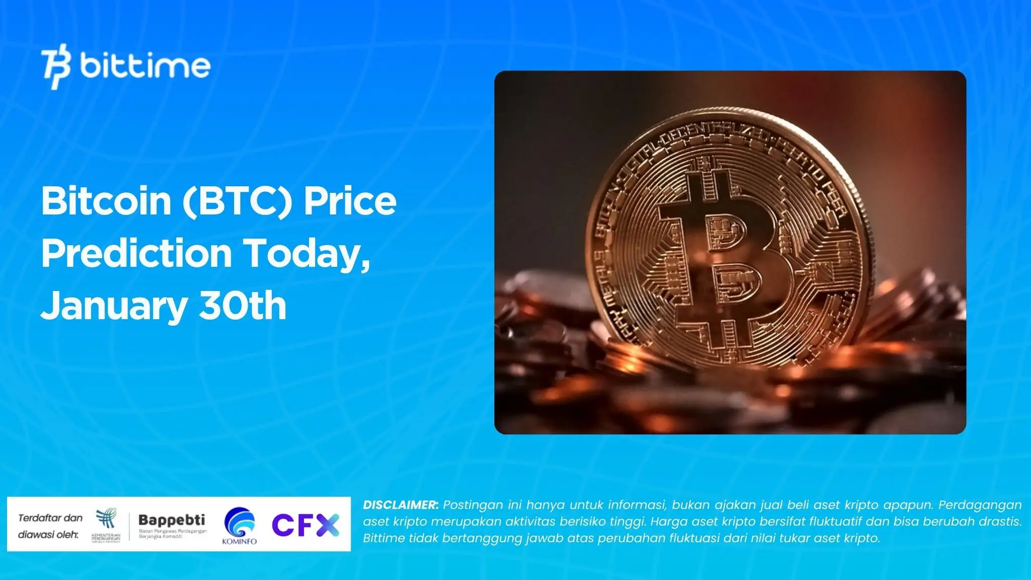 Bitcoin (BTC) Price Prediction Today, January 30th