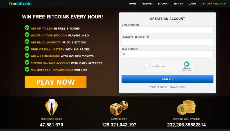 Bitcoin Gratis Dapatkan BTC Lewat 3 Faucet Website - freebitcoin.webp