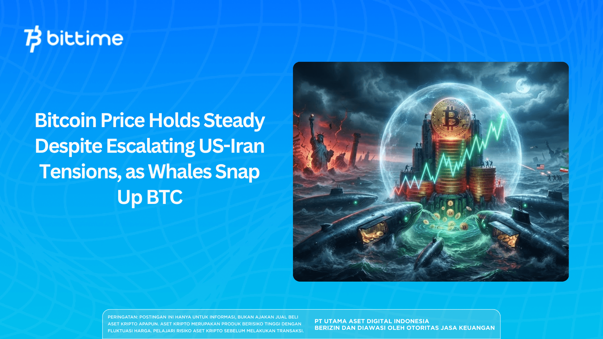 Bitcoin Price Holds Steady at $65,900 Despite Escalating US-Iran Tensions, as Whales Snap Up BTC