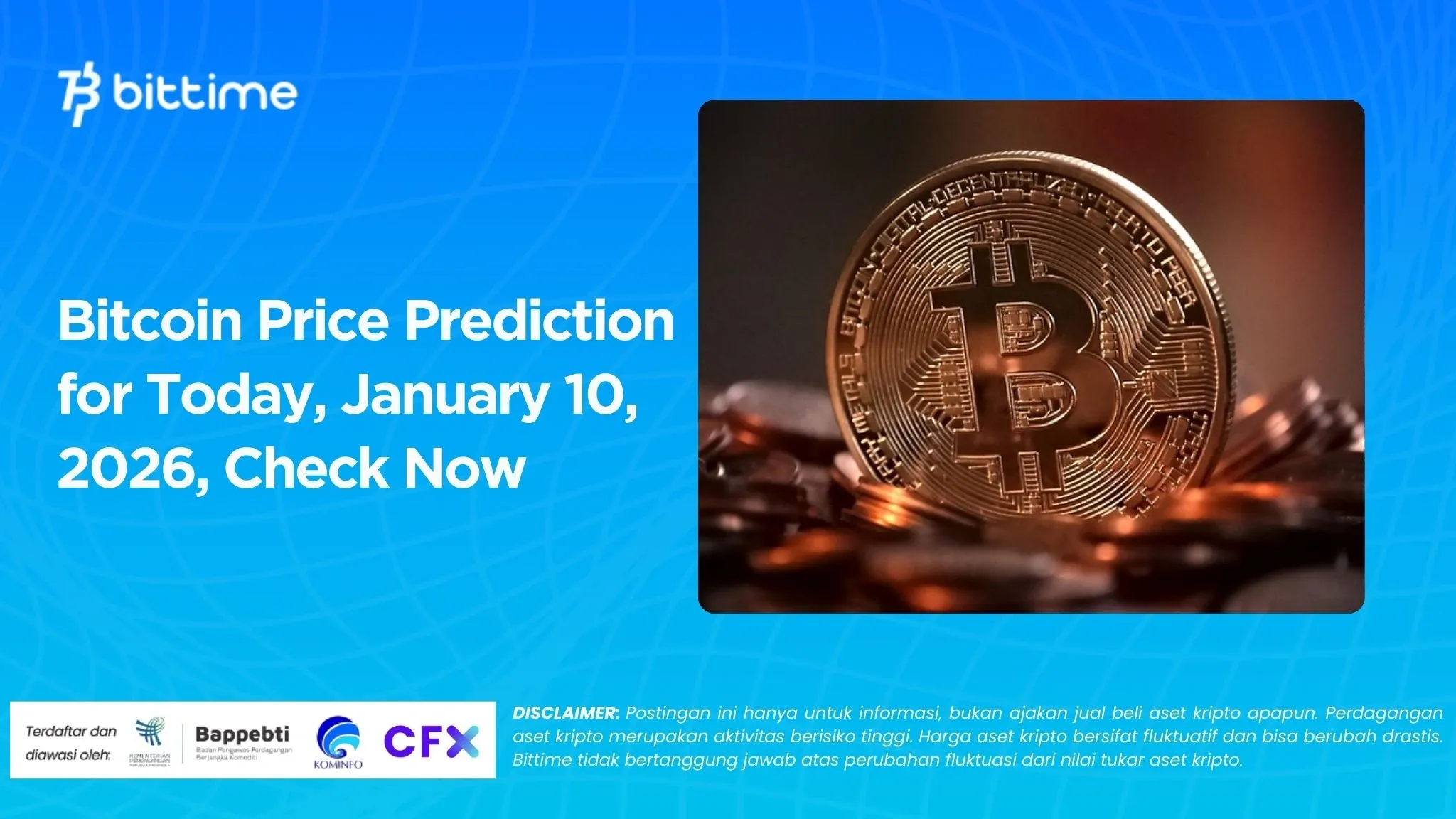 Bitcoin Price Prediction for Today, January 10, 2026, Check Now