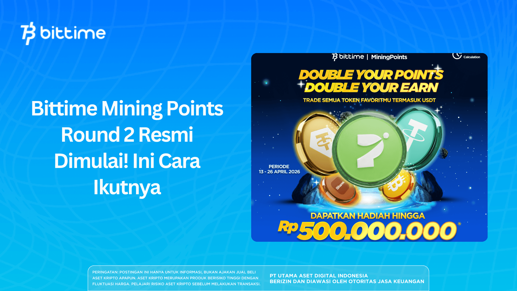 Bittime Mining Points Round 2 Has Officially Begun! Here’s How to Join