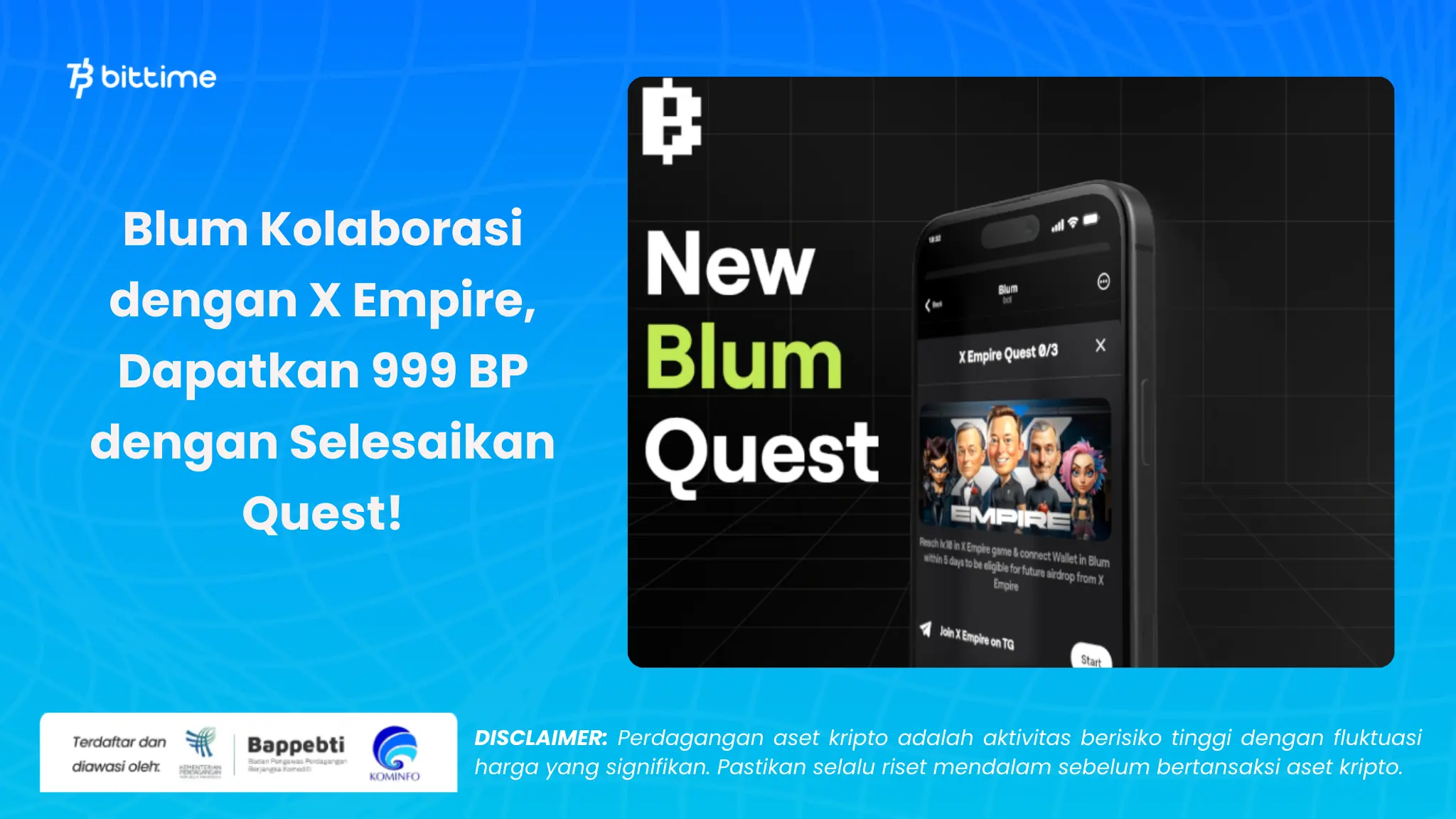 Blum Kolaborasi dengan X Empire - Bittime.webp