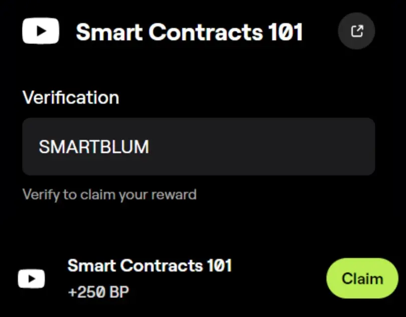 Blum YoTube Code Smart Contract 101.