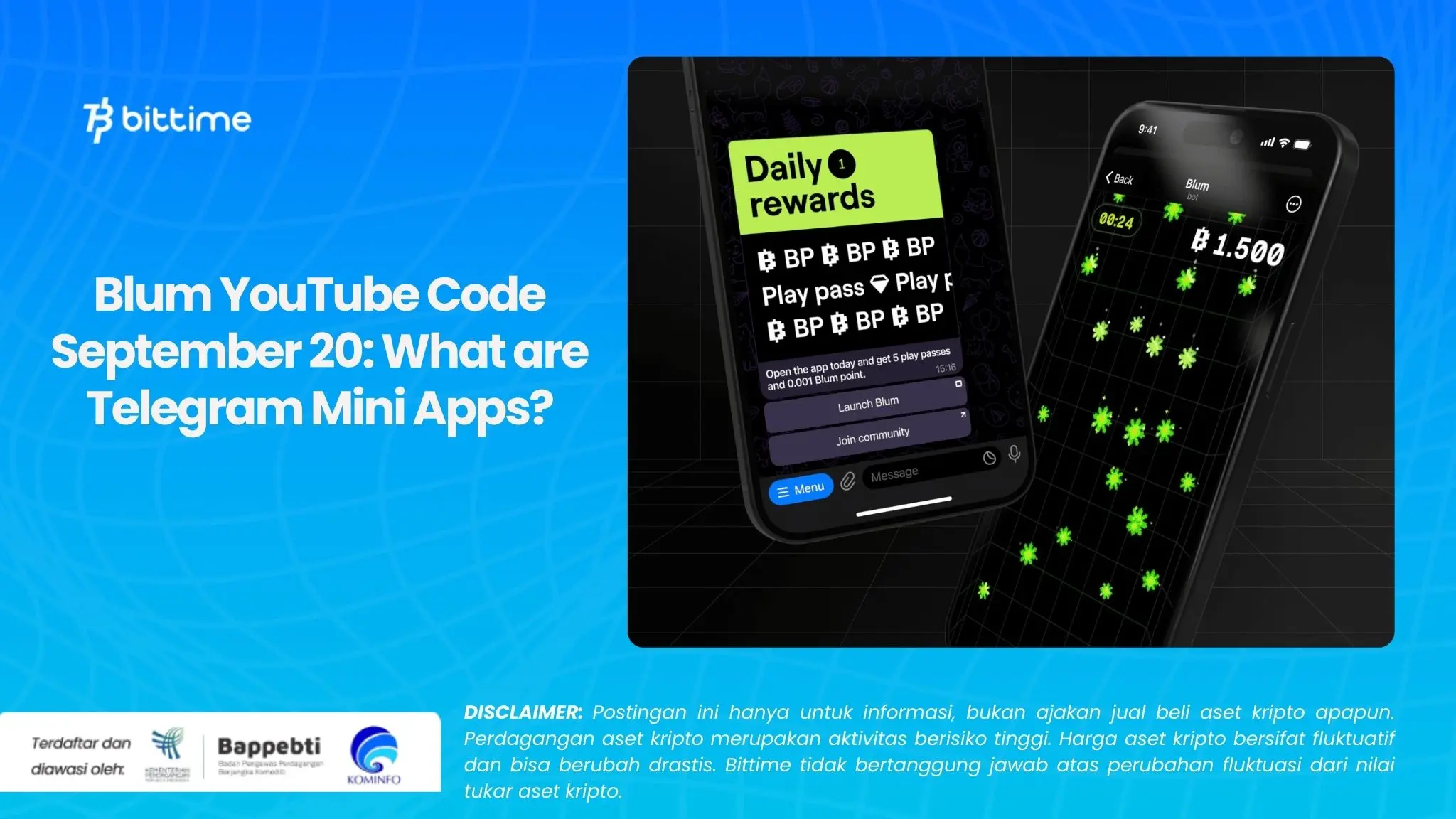 Blum YouTube Code September 20 What are Telegram Mini Apps.