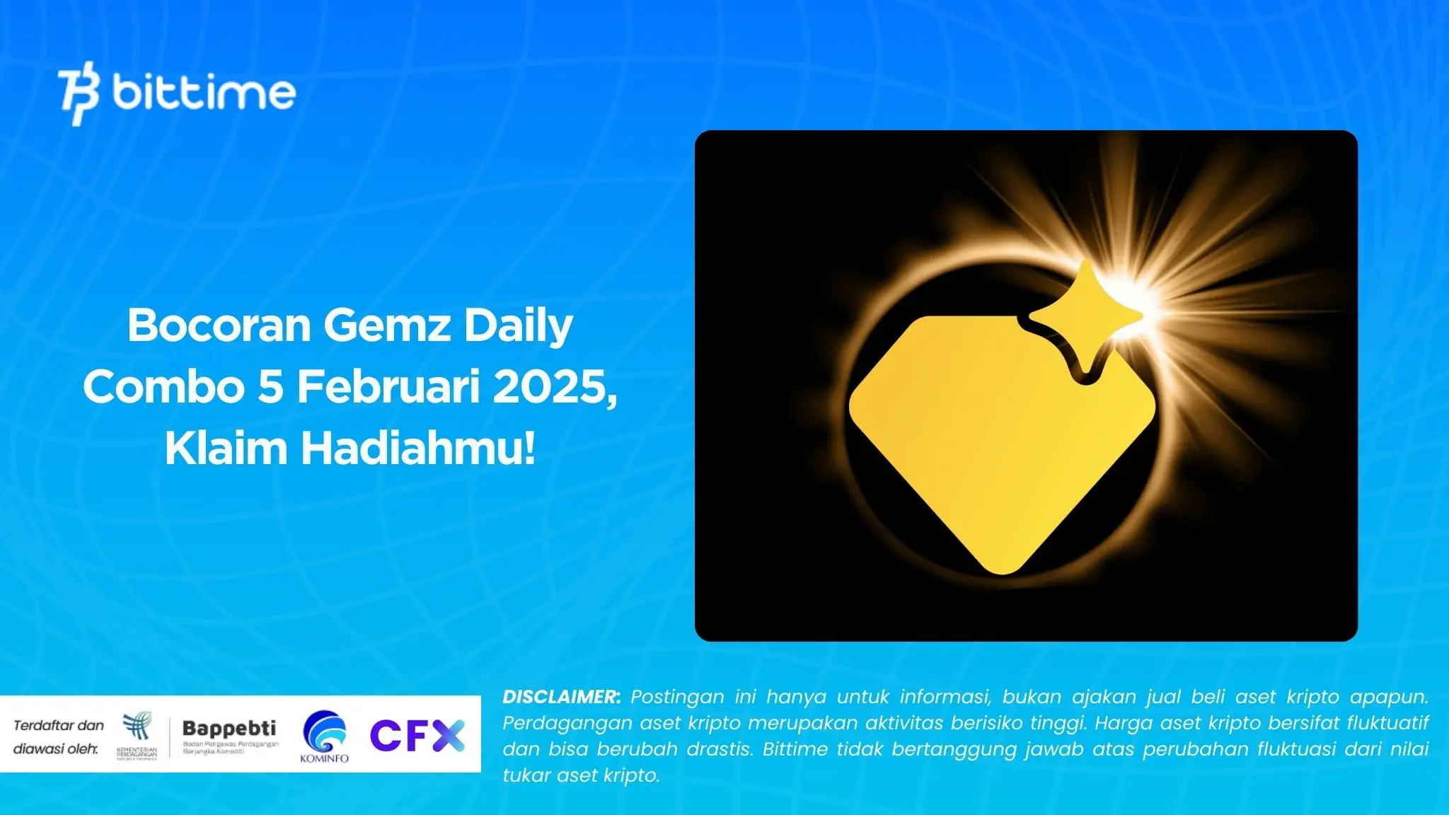 Bocoran Gemz Daily Combo 5 Februari 2025, Klaim Hadiahmu!