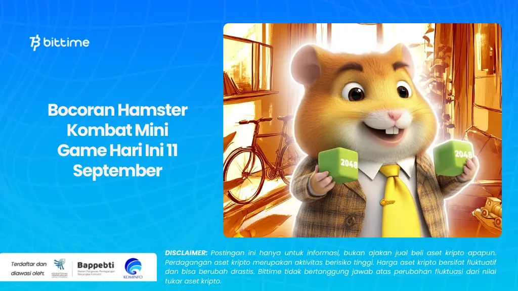 Bocoran Hamster Kombat Mini Game Hari Ini 11 September