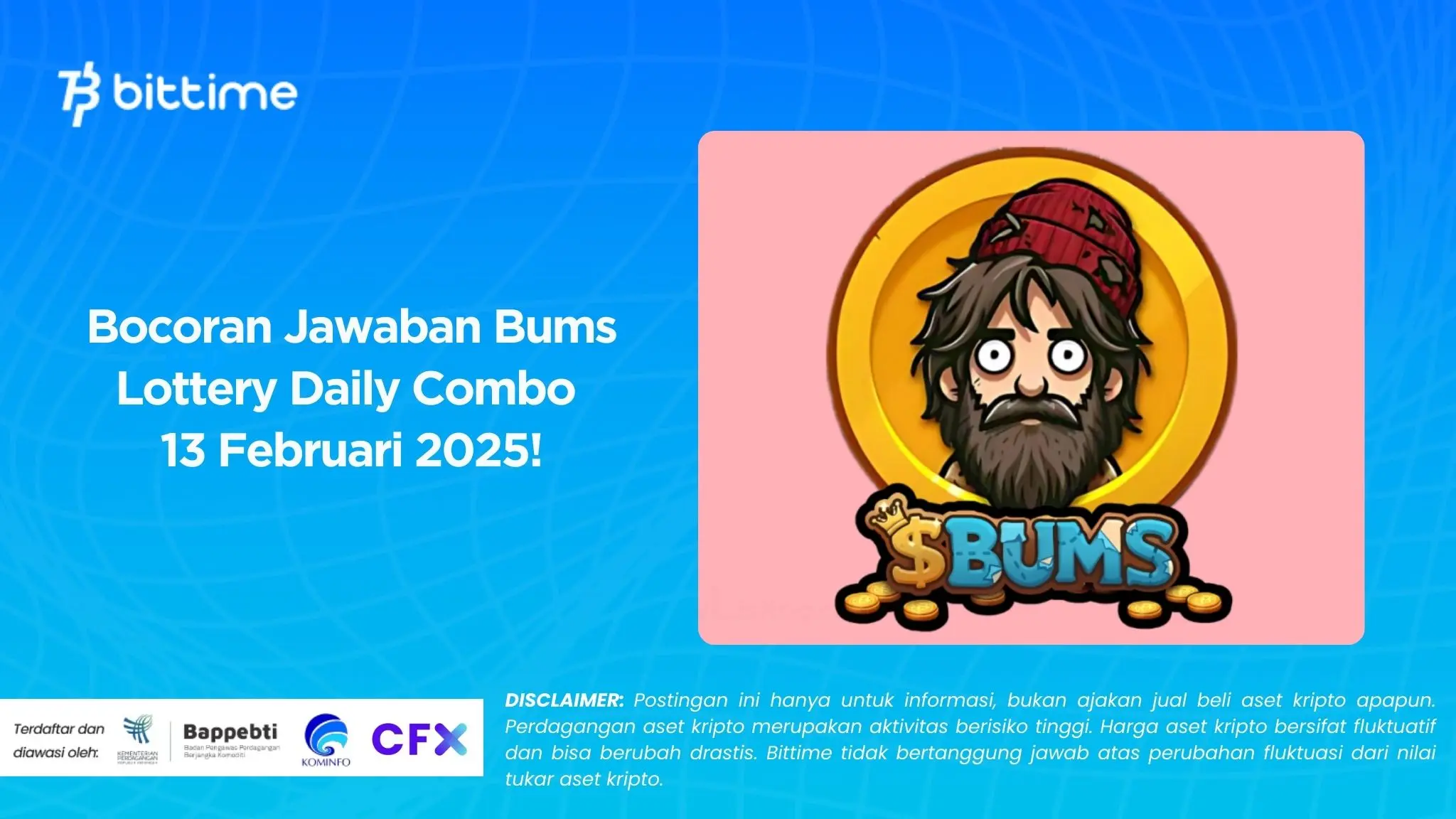 Bocoran Jawaban Bums Lottery Daily Combo 13 Februari 2025!