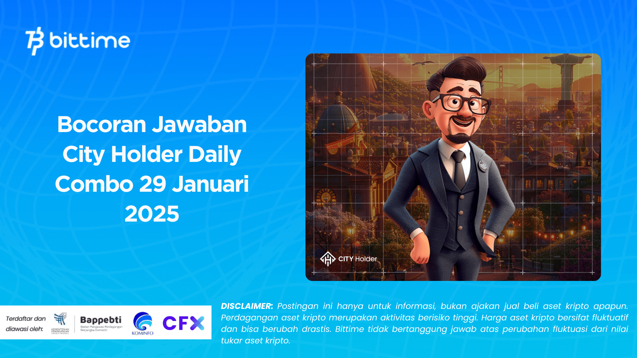 Bocoran Jawaban City Holder Daily Combo 29 Januari 2025.