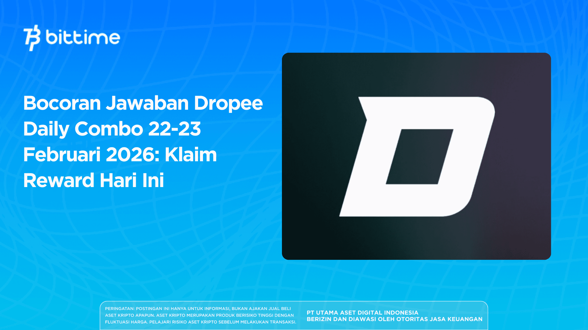Bocoran Jawaban Dropee Daily Combo 22-23 Februari 2026: Klaim Reward Hari Ini