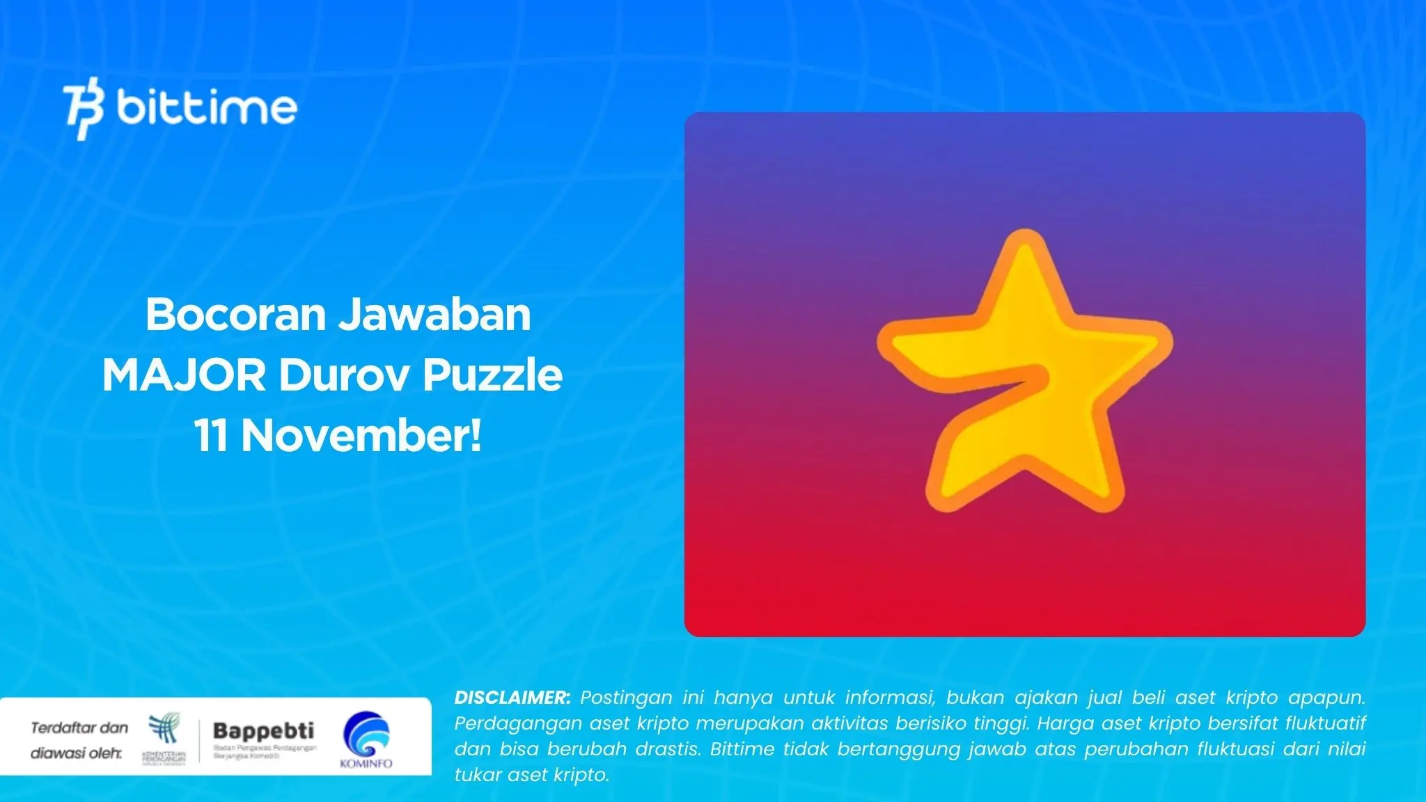 Bocoran Jawaban MAJOR Durov Puzzle 11 November!.webp