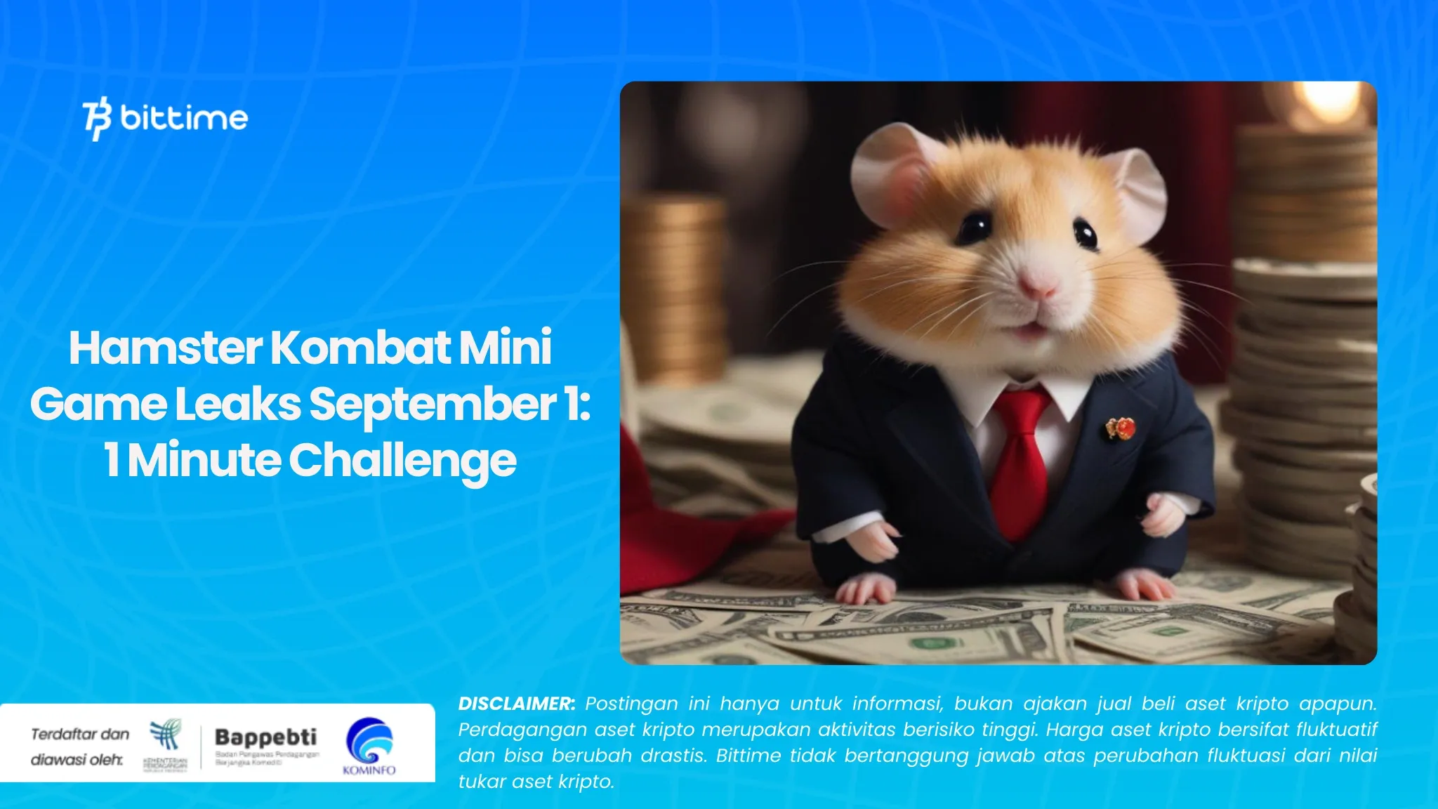   Hamster Kombat Mini Game Leaks September 1: 1 Minute Challenge