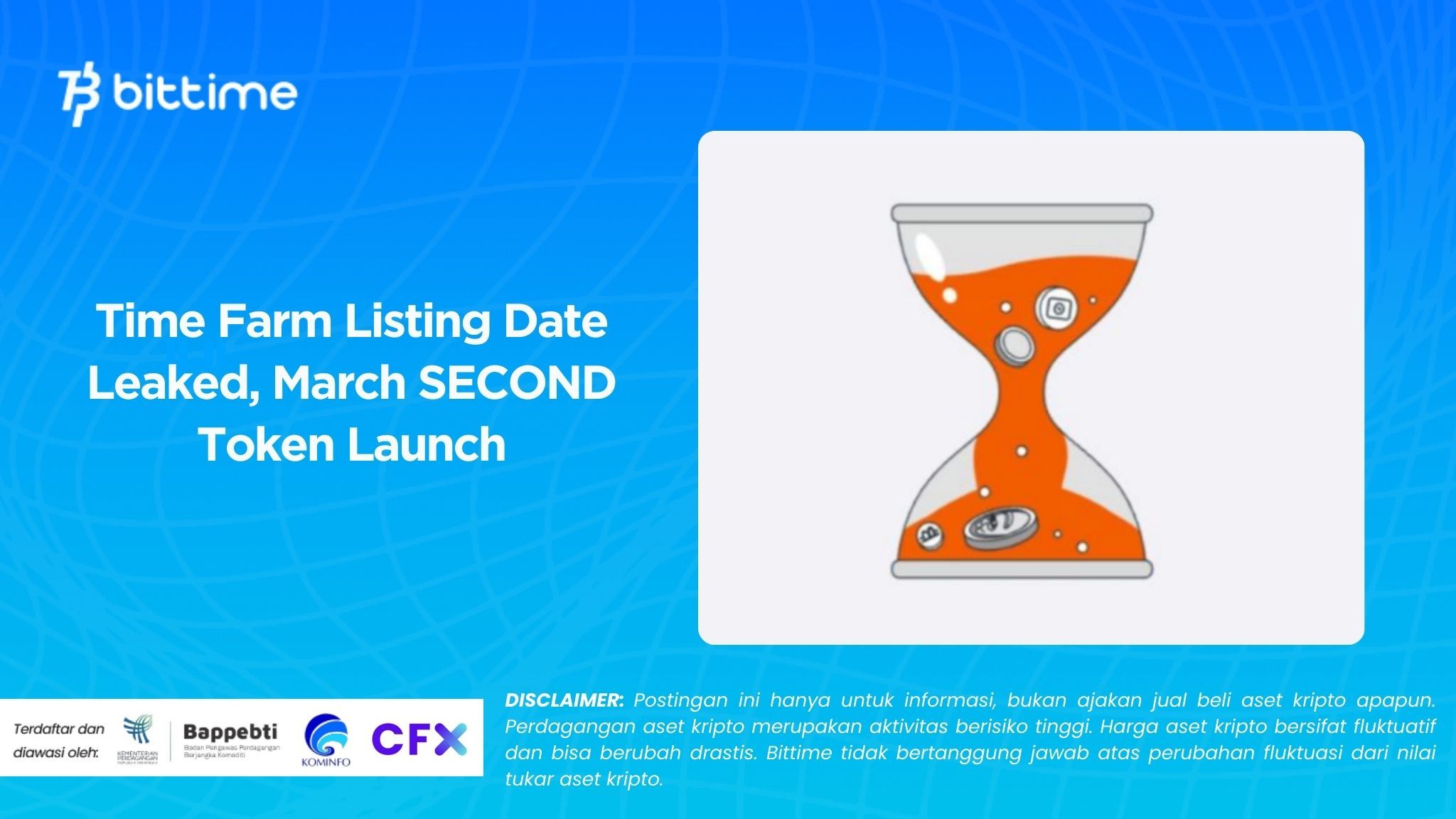 Bocoran Tanggal Listing Time Farm, Maret Peluncuran Token SECOND