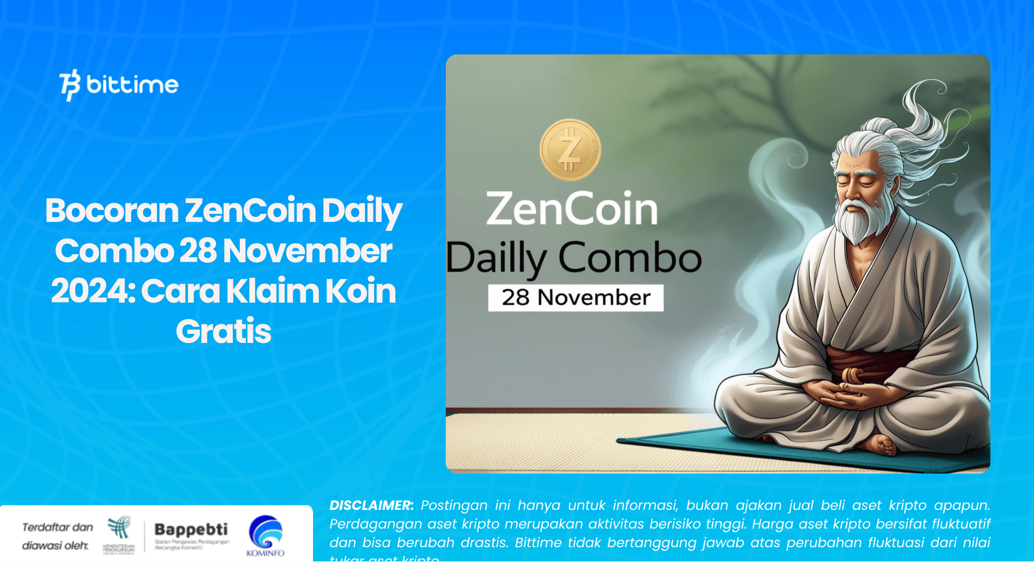 Bocoran ZenCoin Daily Combo 28 November 2024: Cara Klaim Koin Gratis