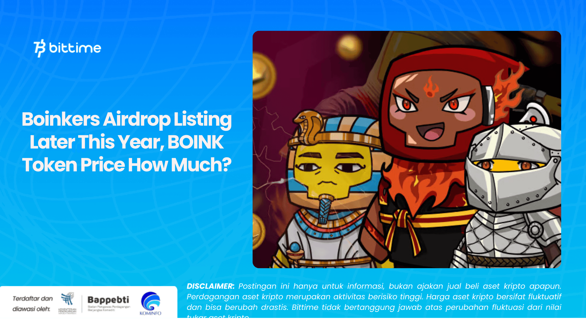 Boinkers Airdrop Listing Later This Year, BOINK Token Price How Much?