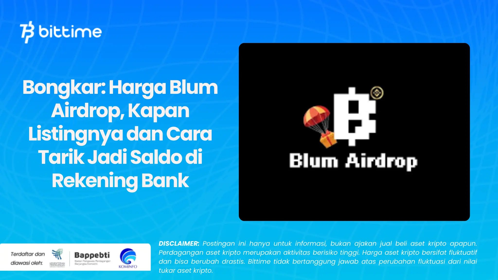 Bongkar: Harga Blum Airdrop, Kapan Listingnya dan Cara Tarik Jadi Saldo di Rekening Bank
