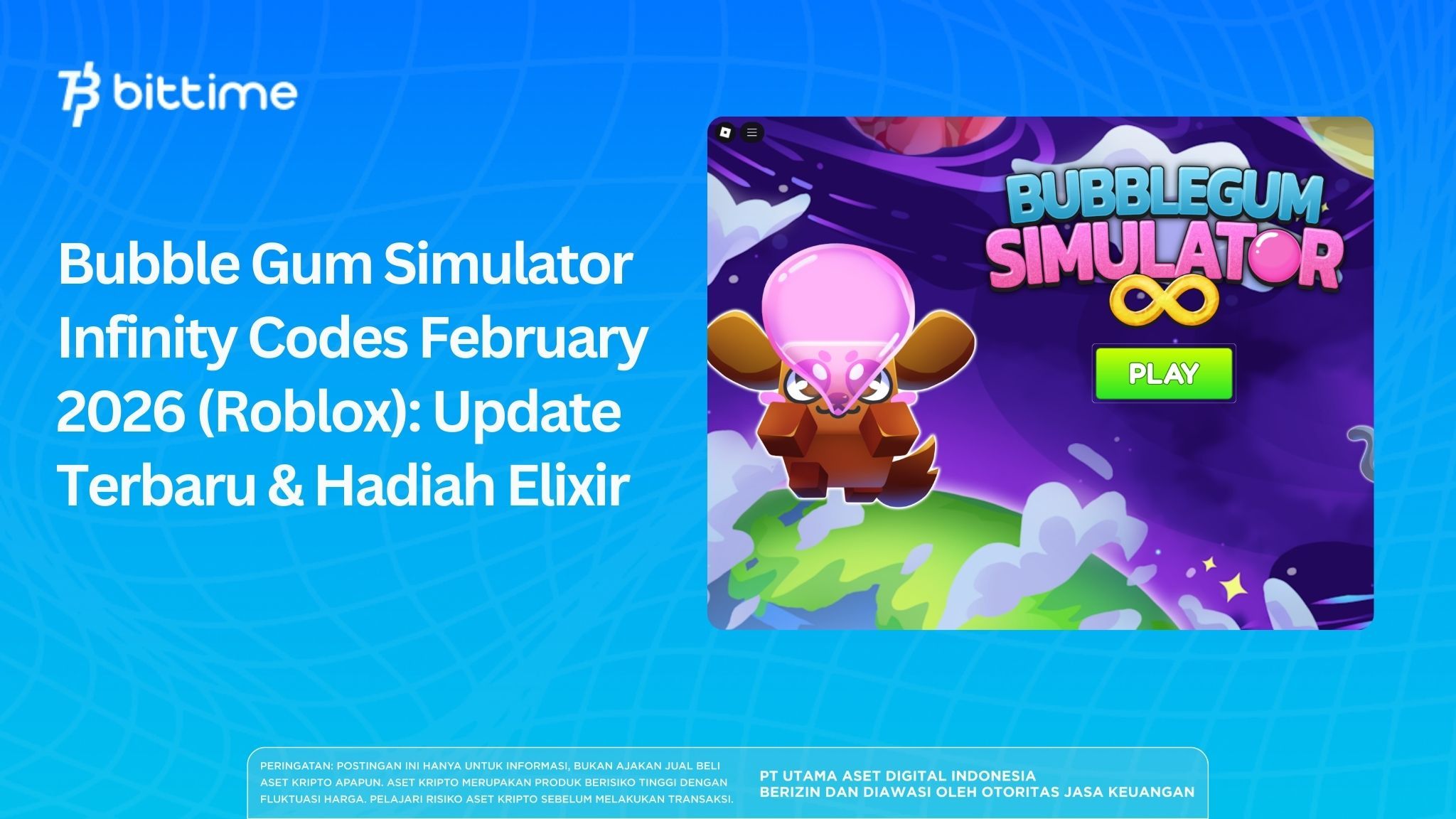 Bubble Gum Simulator Infinity Codes February 2026 (Roblox): Update Terbaru & Hadiah Elixir