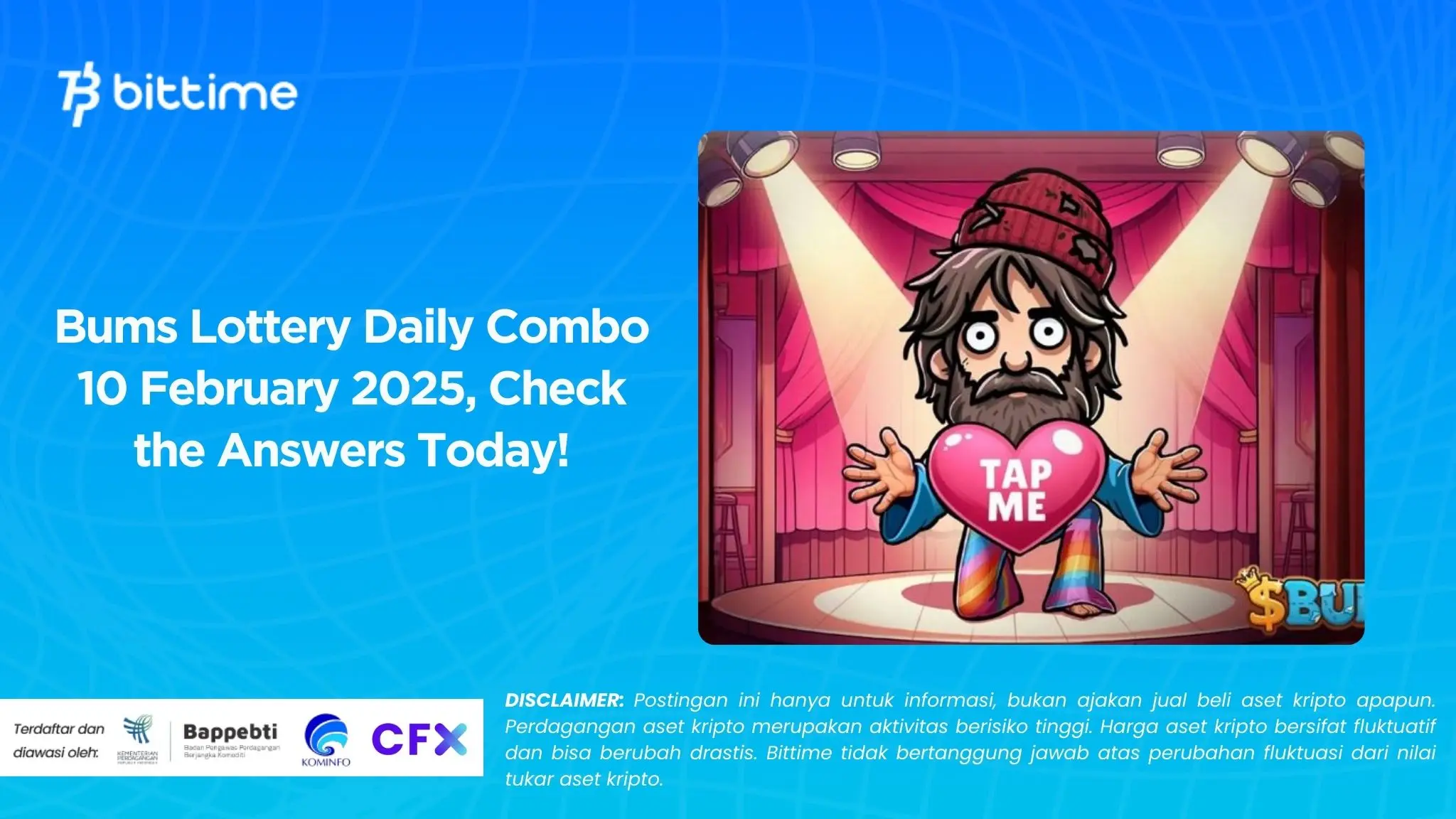 Bums Lottery Daily Combo 10 February 2025, Check the Answers Today!