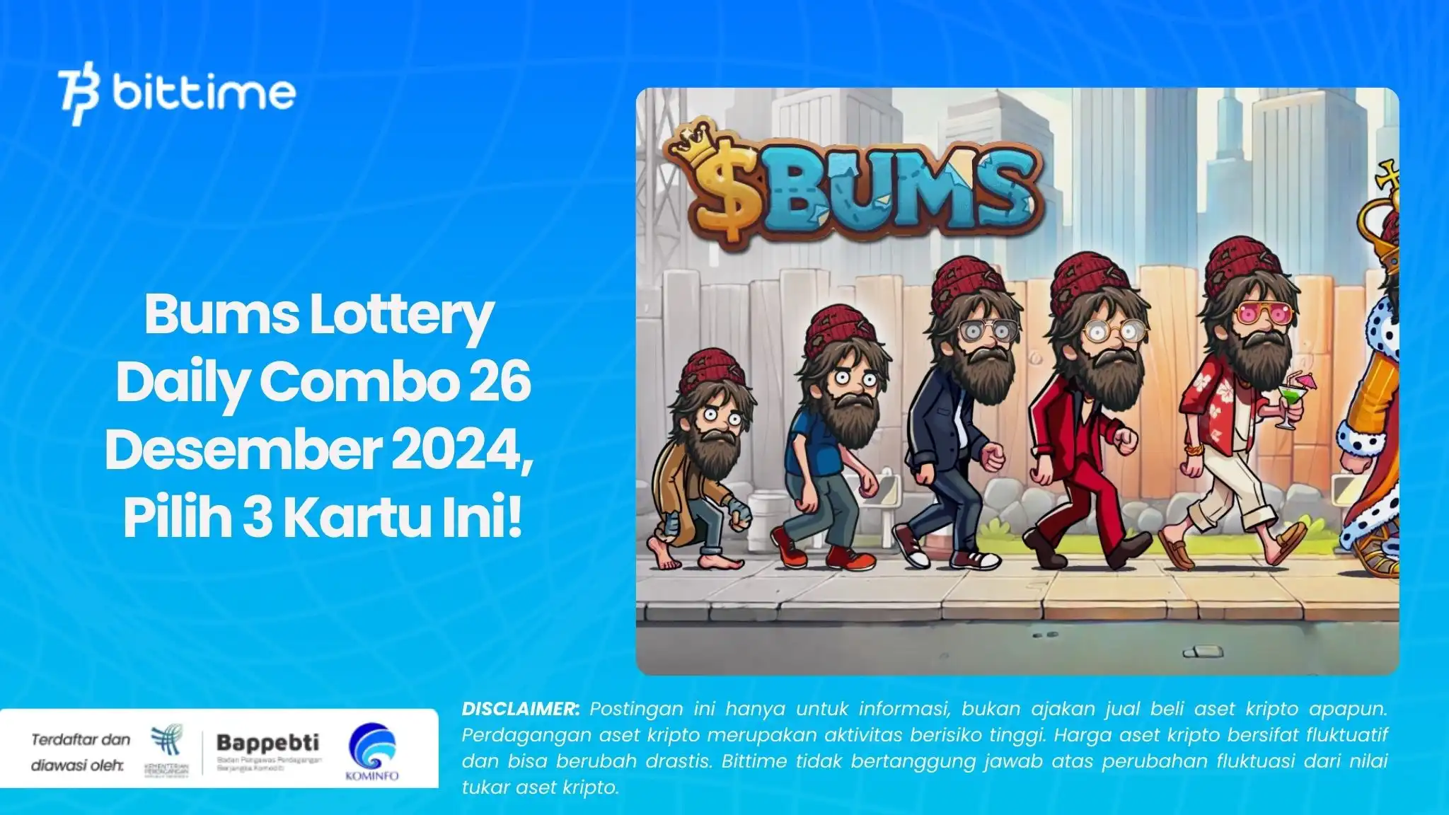 Bums Lottery Daily Combo 26 Desember 2024,  Pilih 3 Kartu Ini!.webp