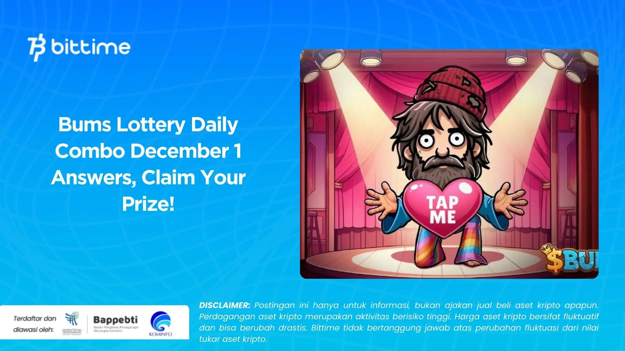 Bums Lottery Daily Combo December 1 Answers, Claim Your Prize!.webp