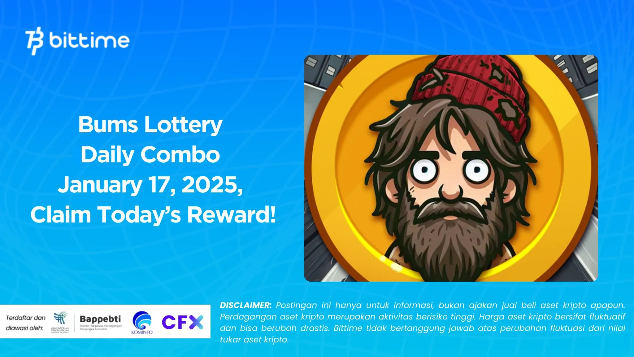 Bums Lottery Daily Combo January 17, 2025