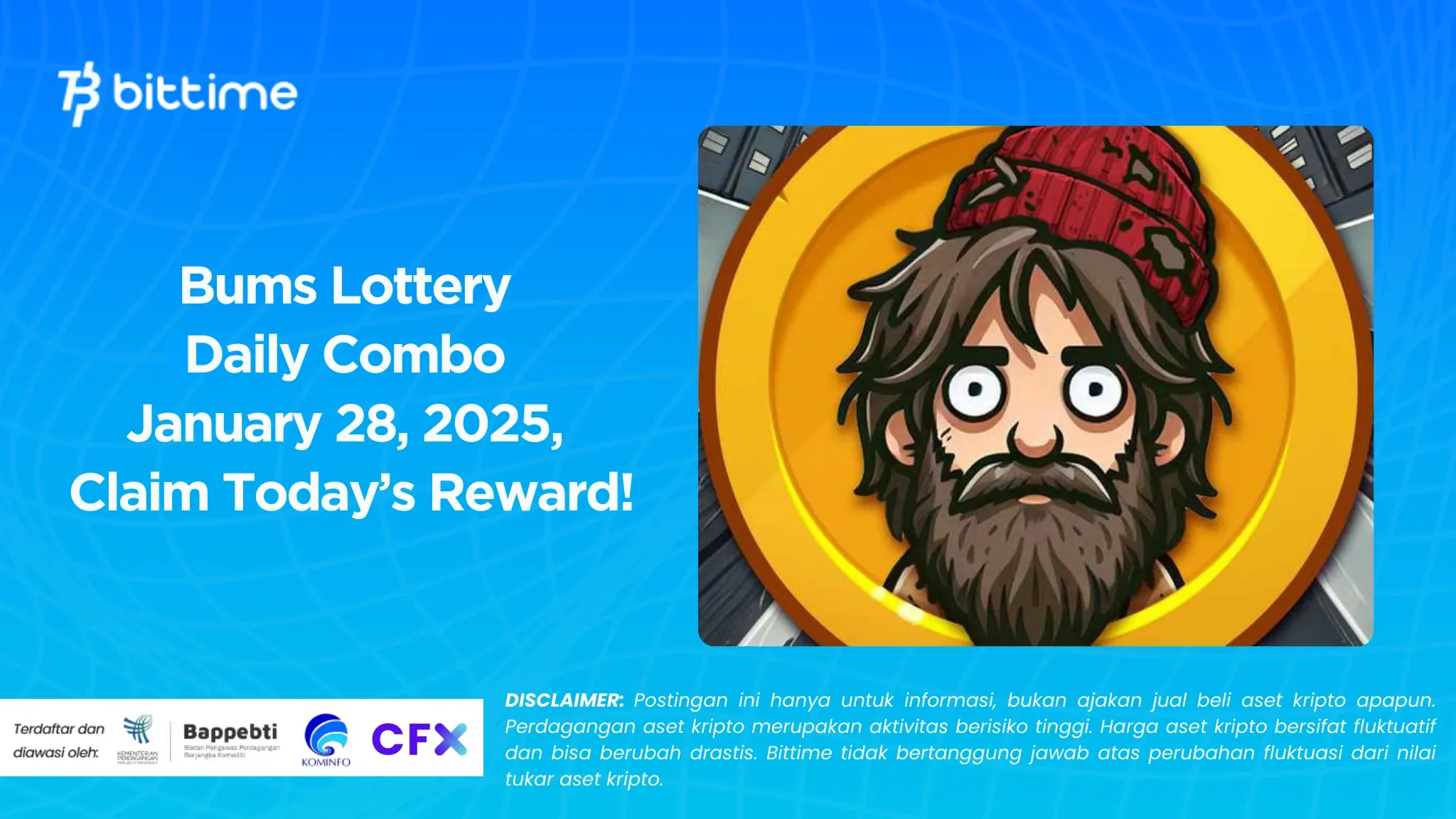 Bums Lottery Daily Combo January 28, 2025