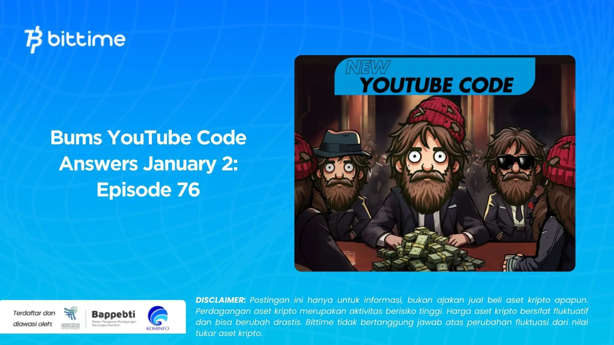 Bums YouTube Code Answers January 2 Episode 76.webp