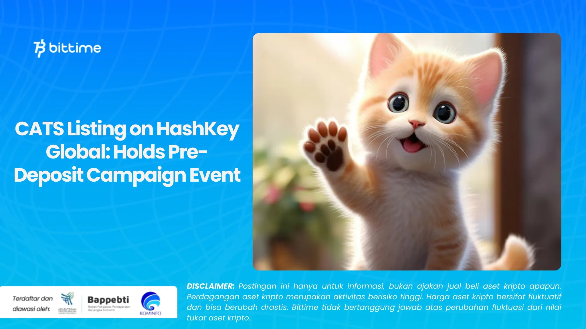 CATS Listing on HashKey Global Holds Pre-Deposit Campaign Event.