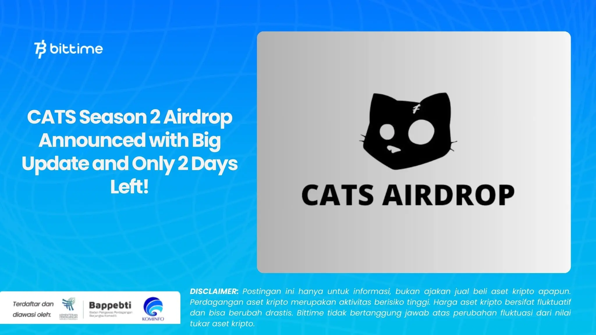 CATS Season 2 Airdrop Announced with Big Update and Only 2 Days Left!