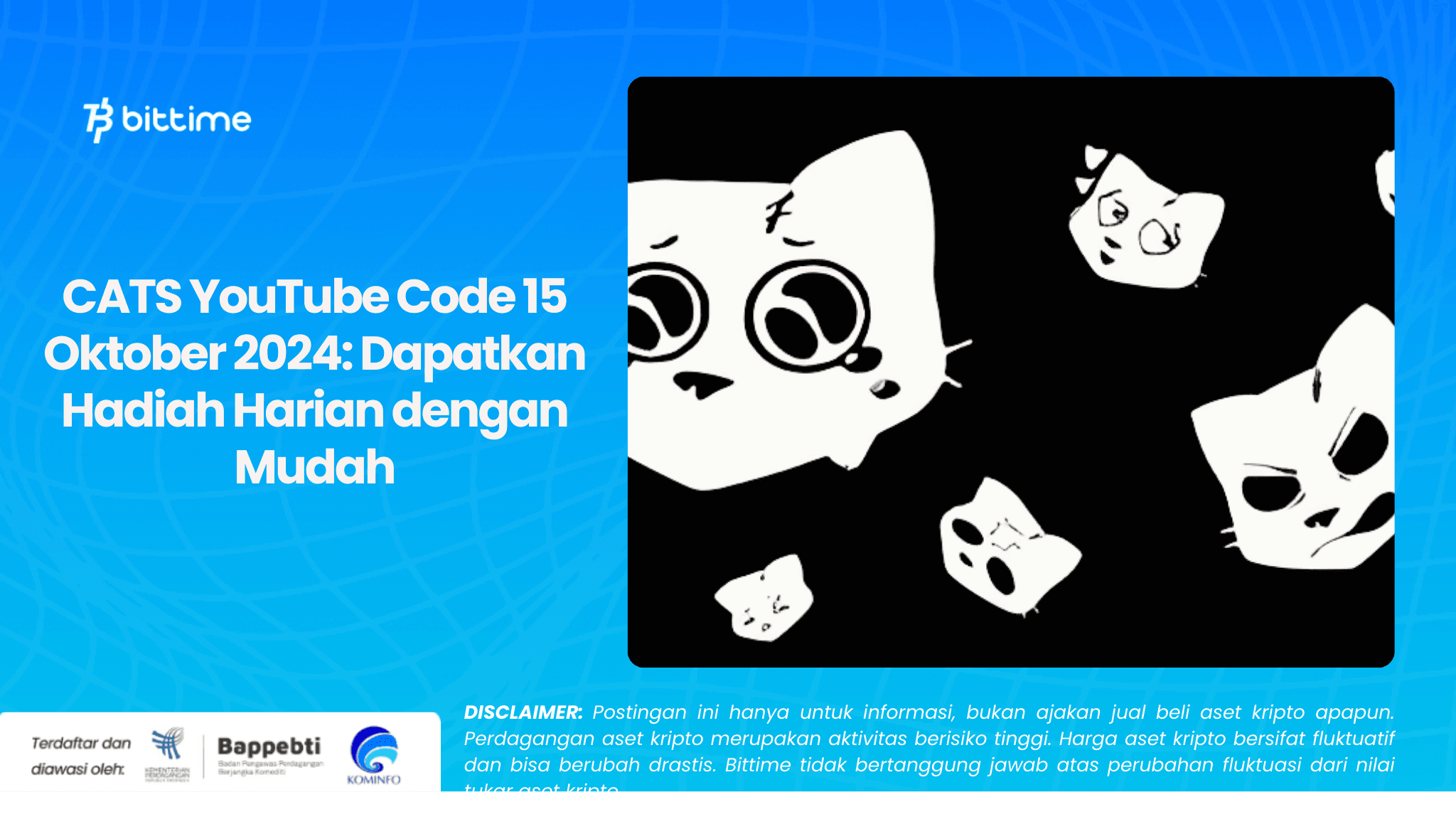 CATS YouTube Code 15 Oktober 2024: Dapatkan Hadiah Harian dengan Mudah