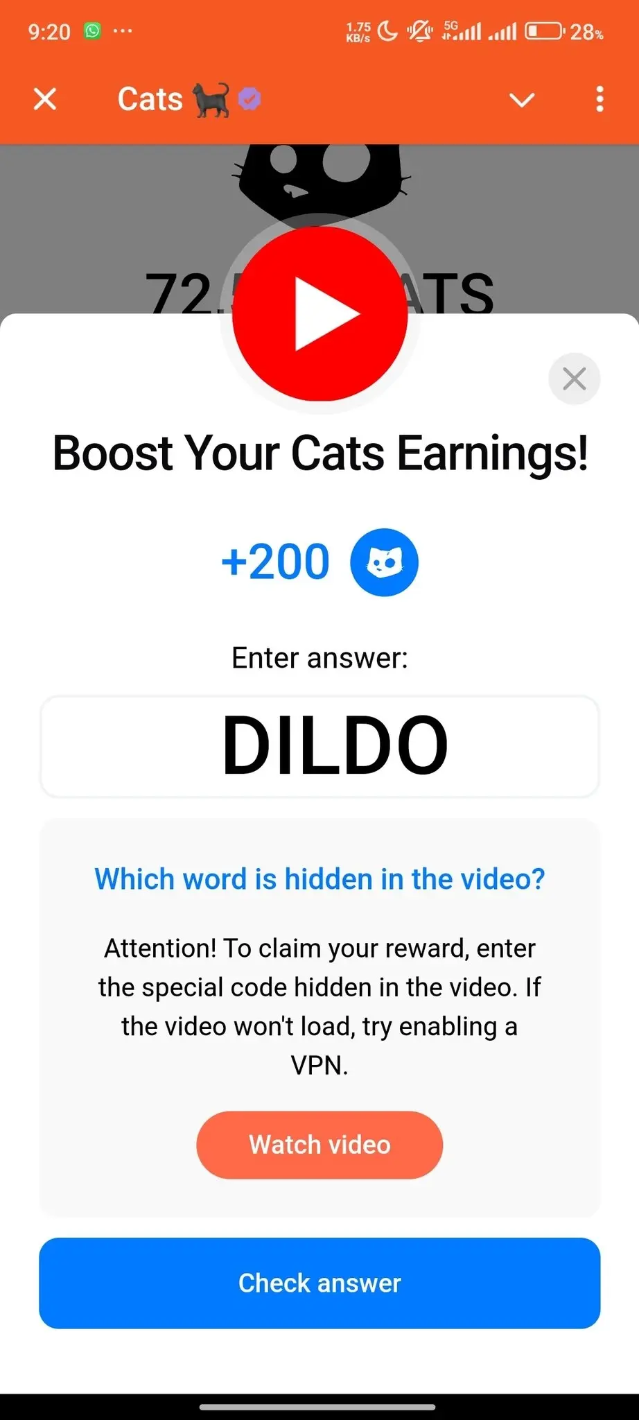 CATS Youtube Code 3 Oktober: Jangan Lupa Klaim!