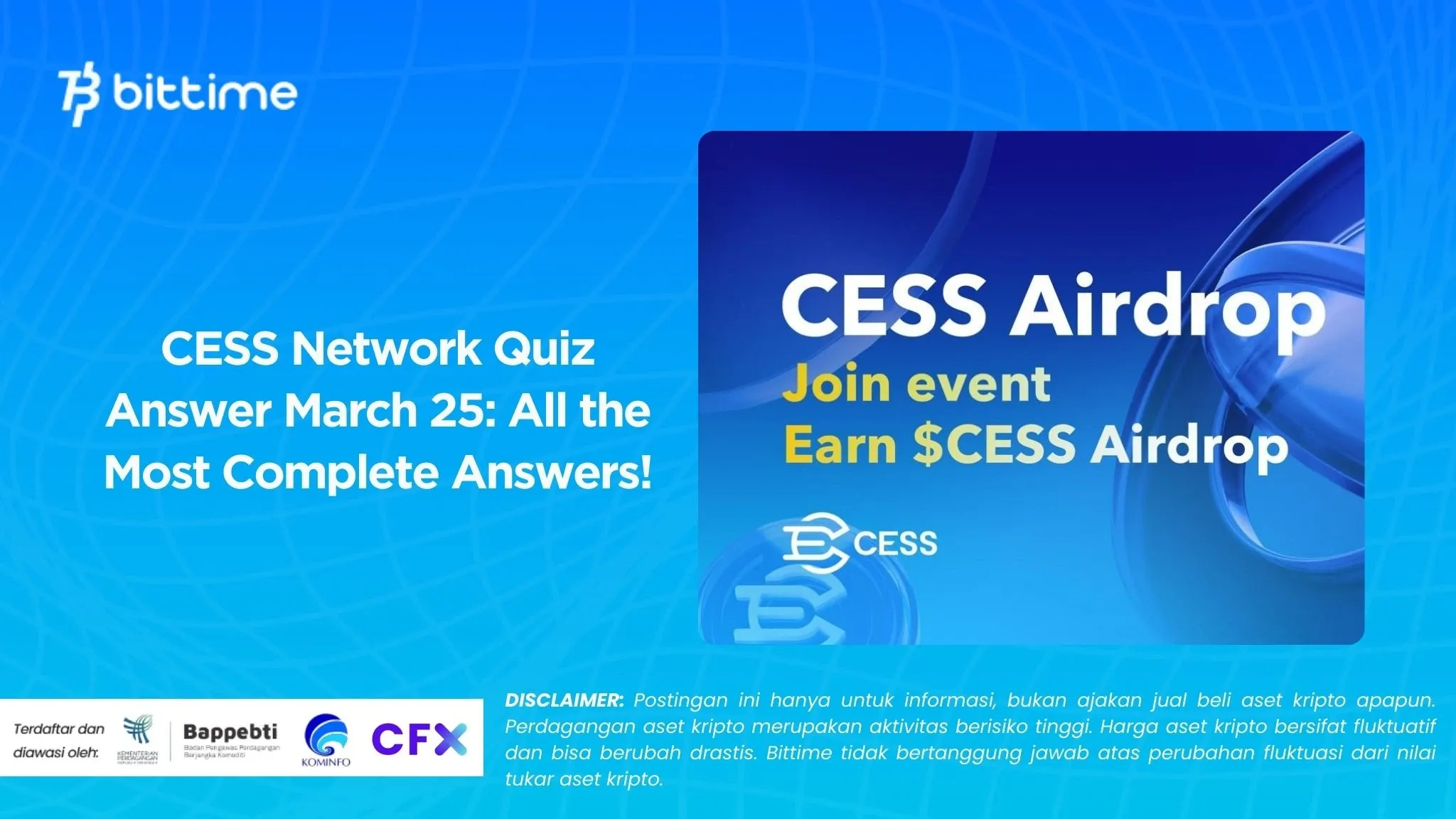 CESS Network Quiz Answer March 25: All the Most Complete Answers!