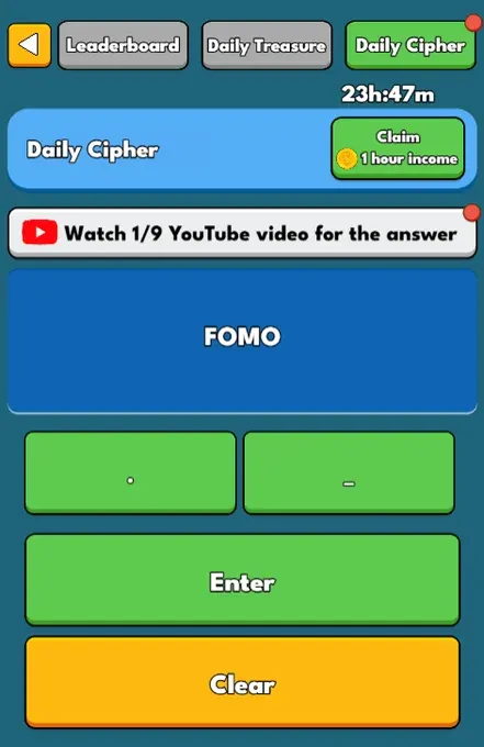 Jawaban Kode Morse Cat Gold Miner 1 September Temukan Kodenya!.