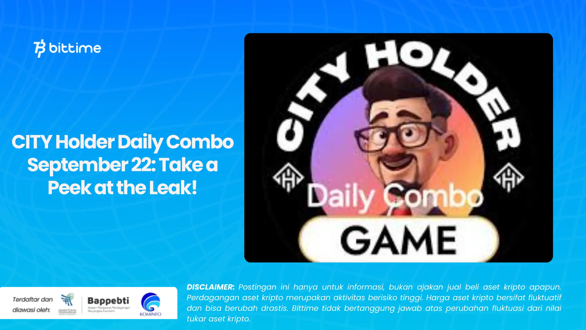CITY Holder Daily Combo September 22: Take a Peek at the Leak!