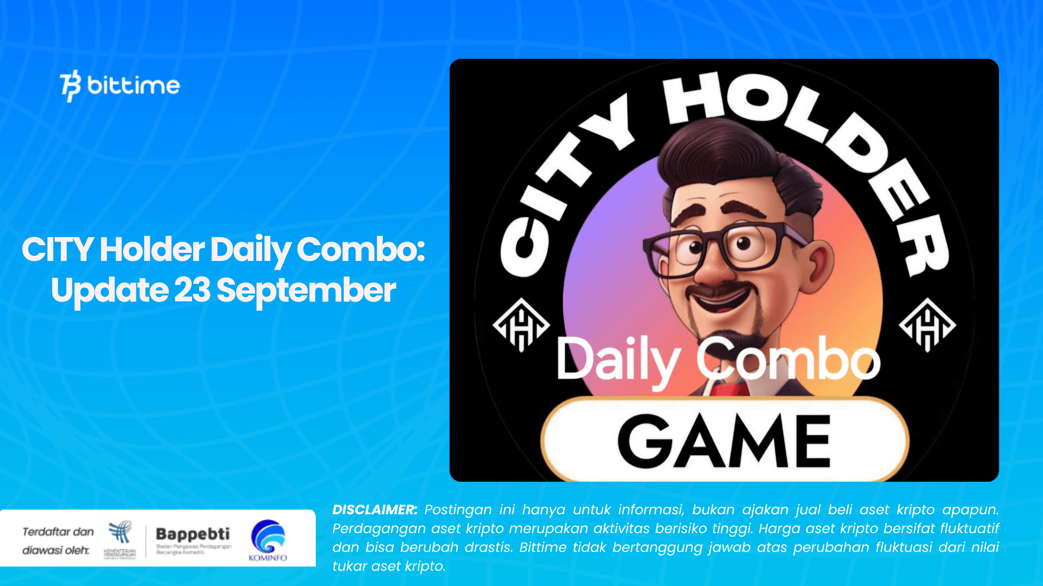 CITY Holder Daily Combo Update 23 September