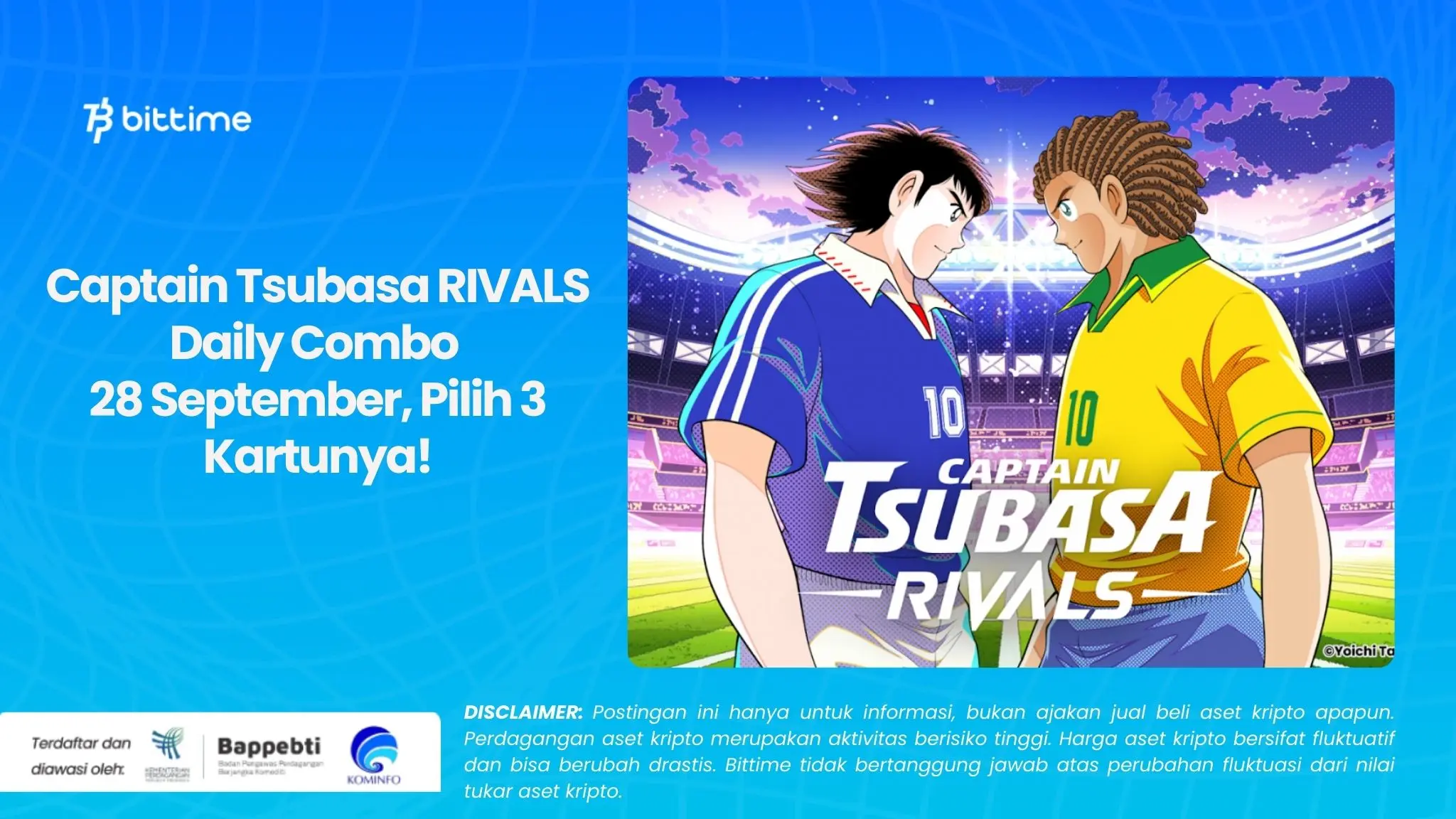 Captain Tsubasa RIVALS Daily Combo 28 September, Pilih 3 Kartunya!.webp